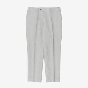 Pleated Linen Blend Trouser (34W x 29L)