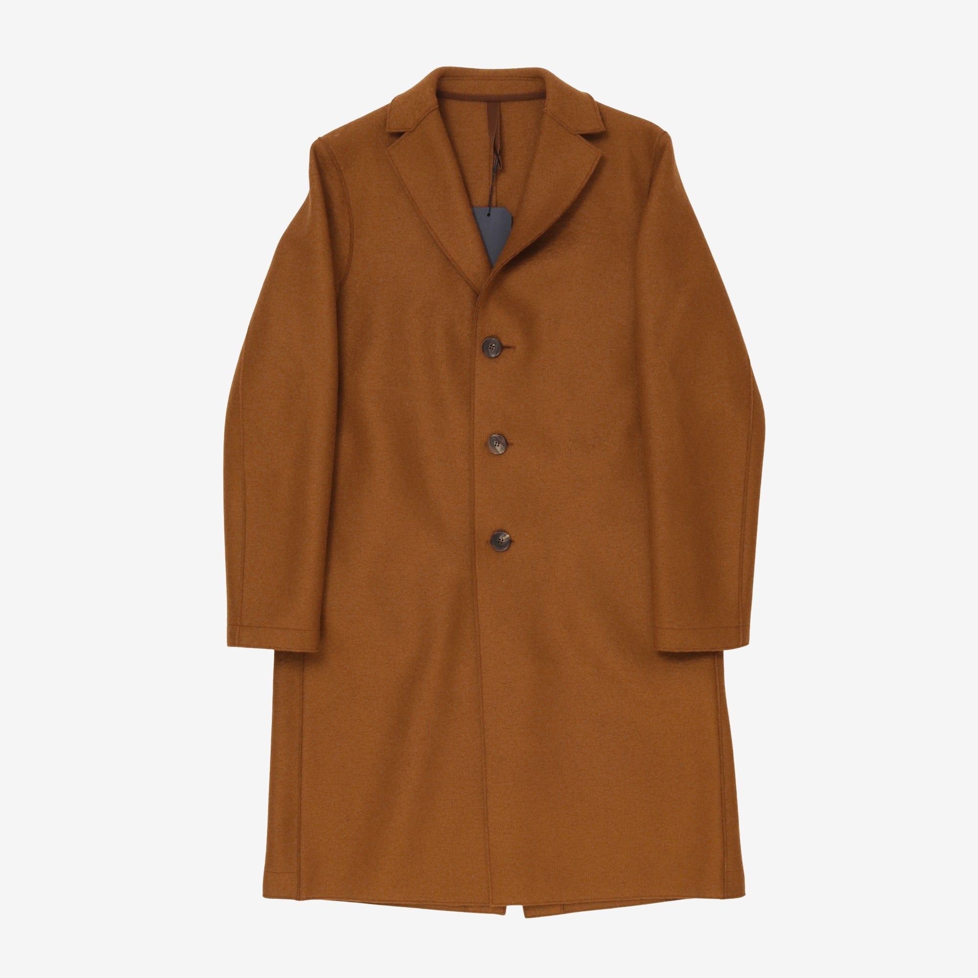 Pressed Wool Overcoat