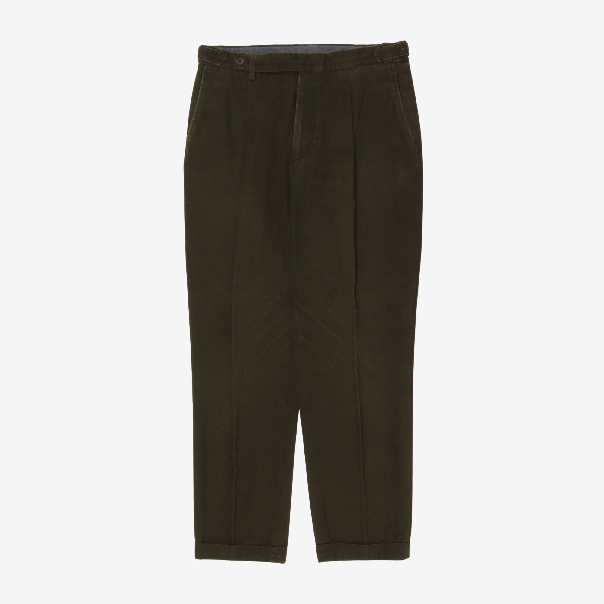 Pleated Twill Trouser