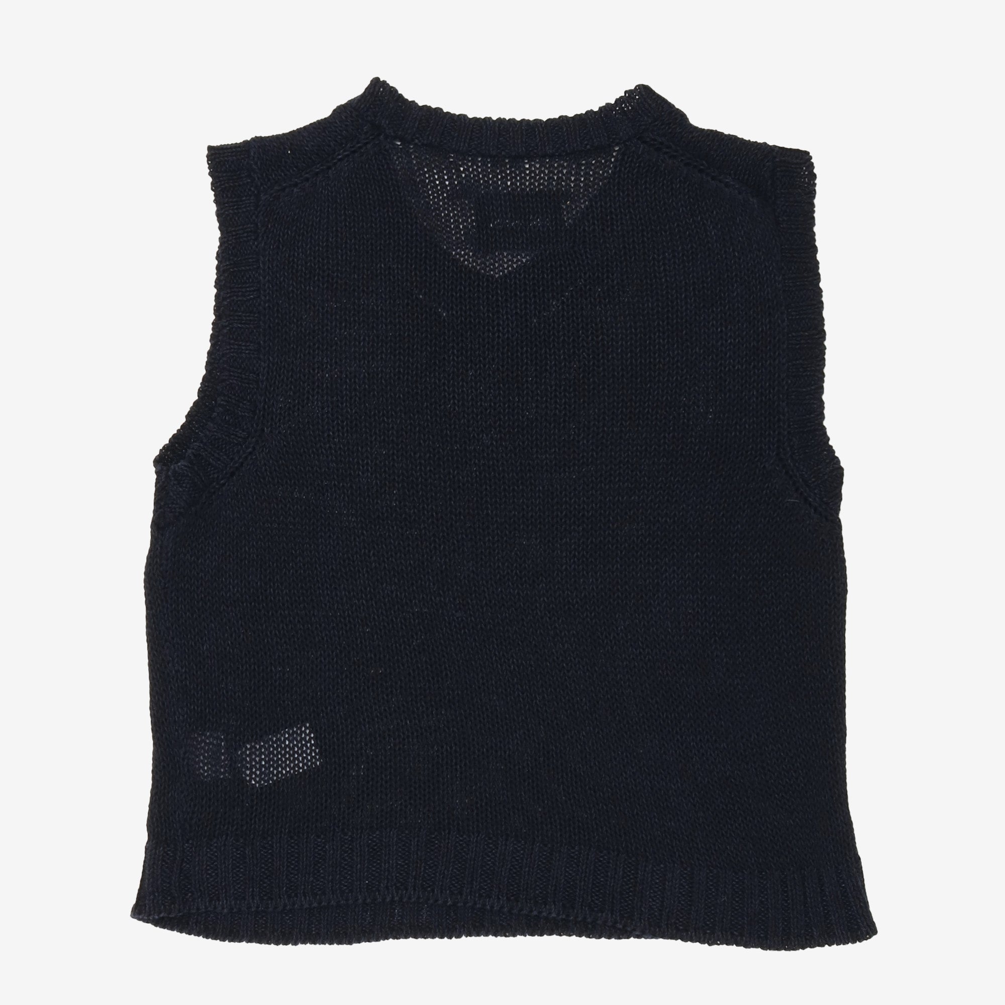 Linen Blend Knit Vest