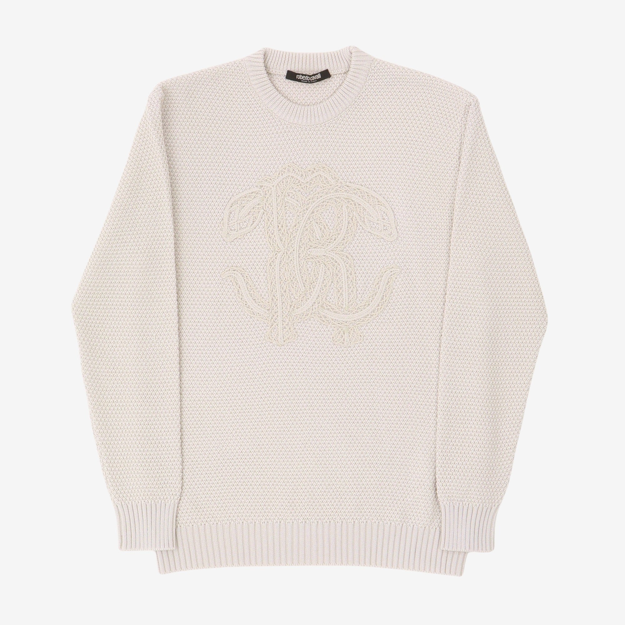 Wool Knit Logo Sweater