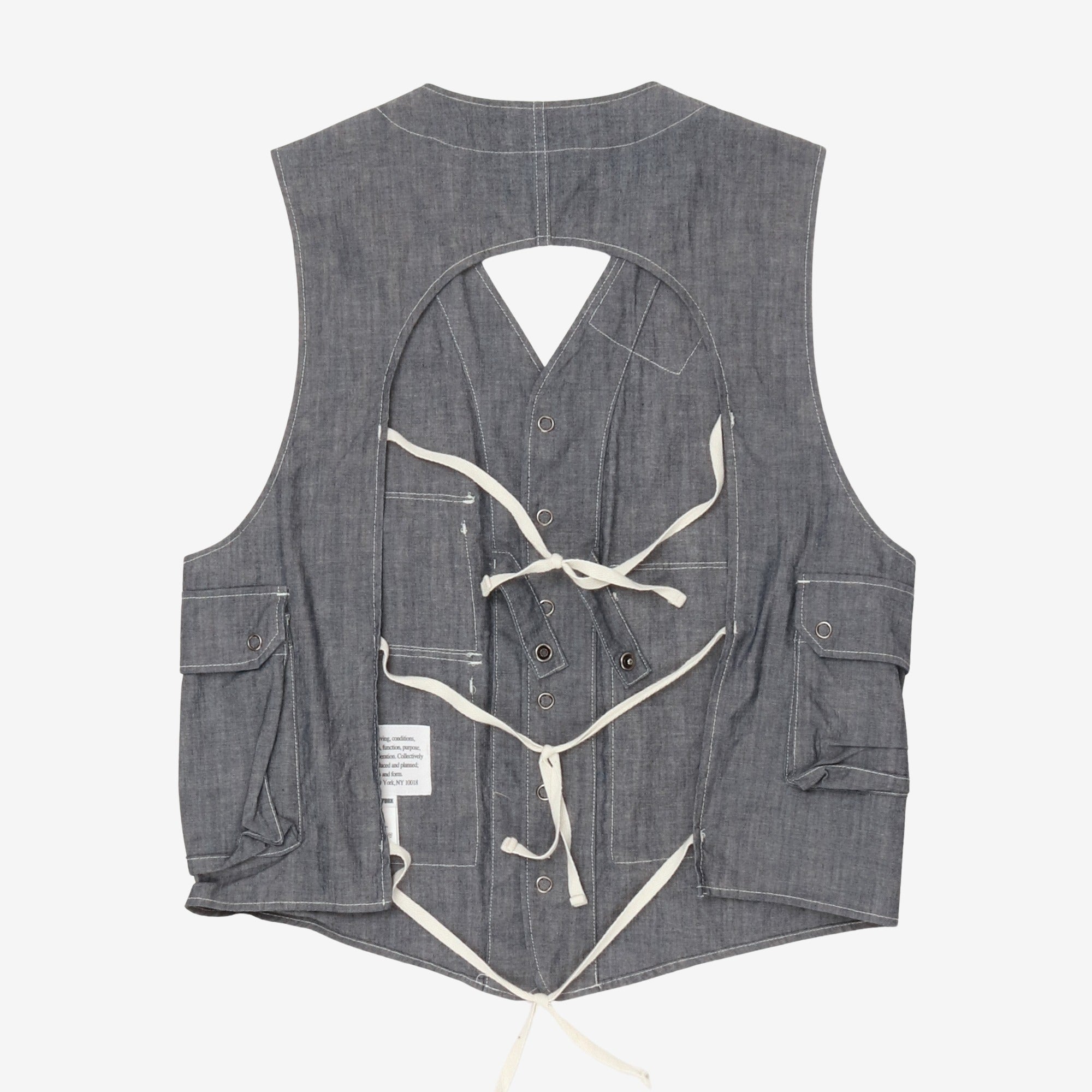 Chambray Utility Vest