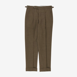 Bespoke Pleated Wool Trousers