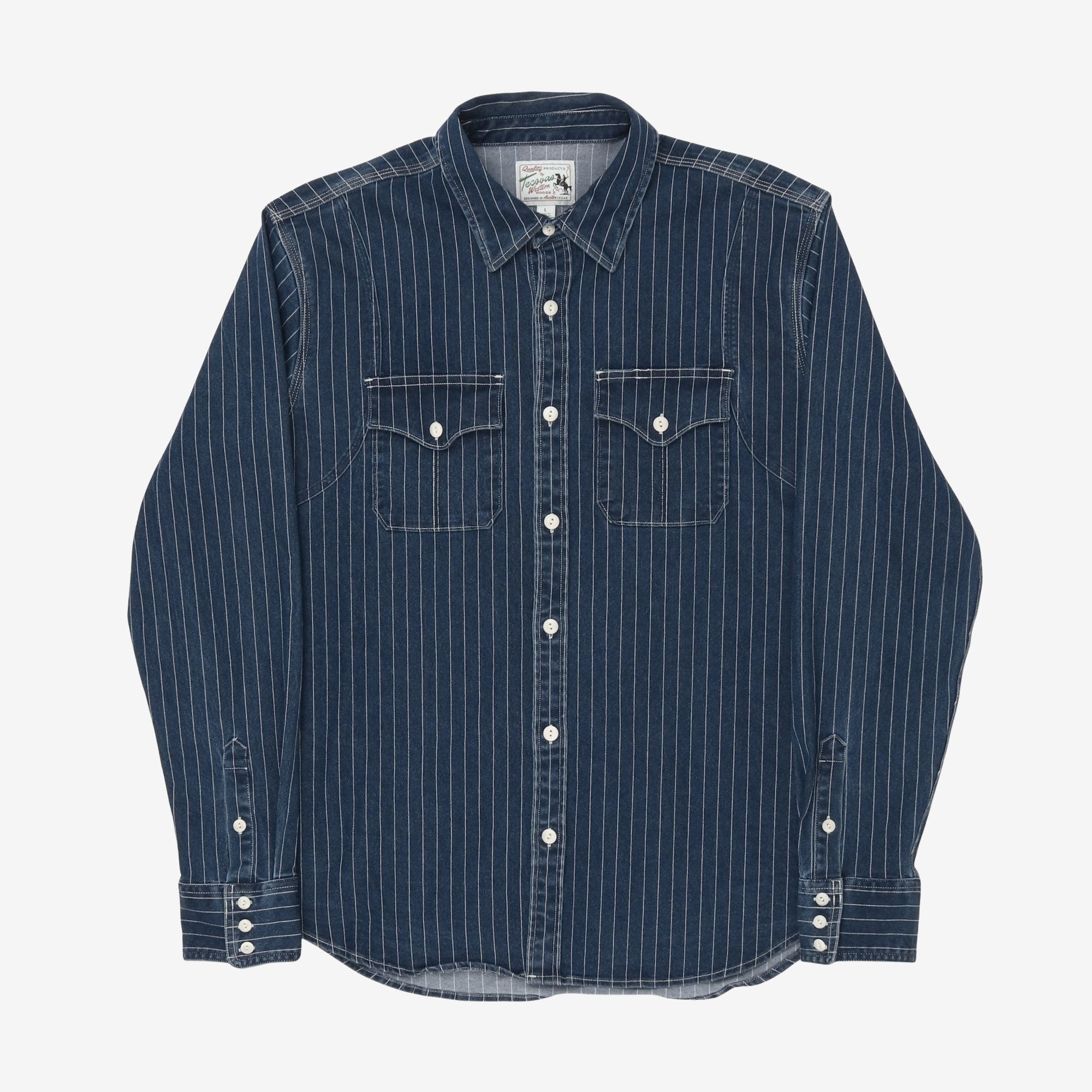 Hickory Stripe Western Shirt