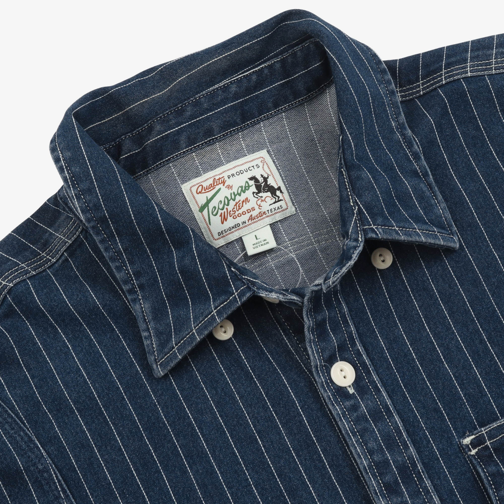 Hickory Stripe Western Shirt