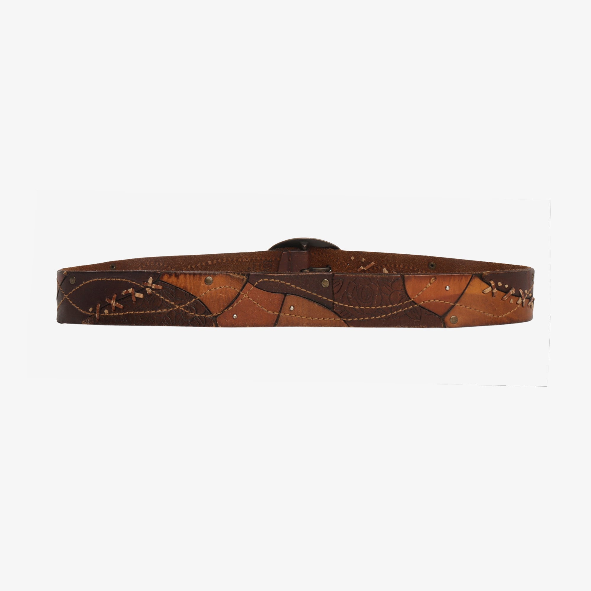 Leather Patched Belt