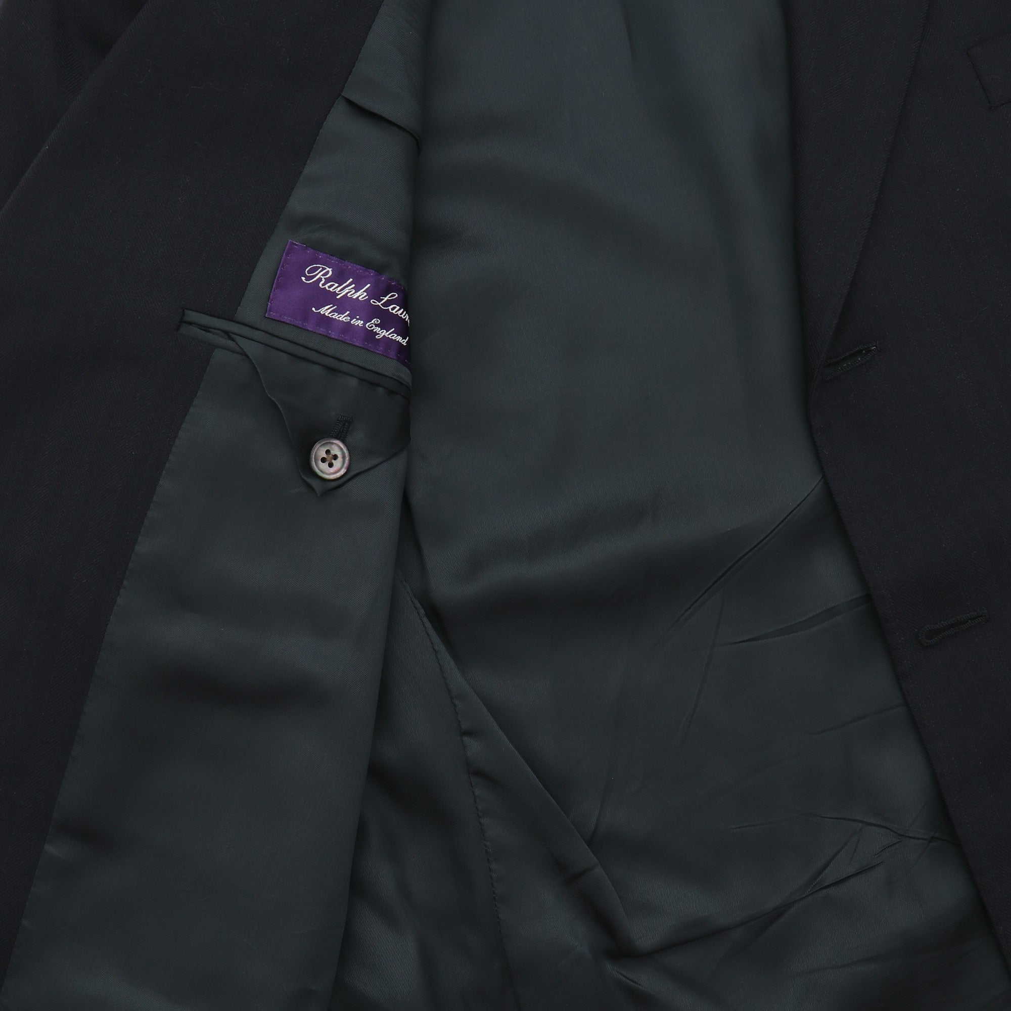 Purple Label Wool Herringbone Suit