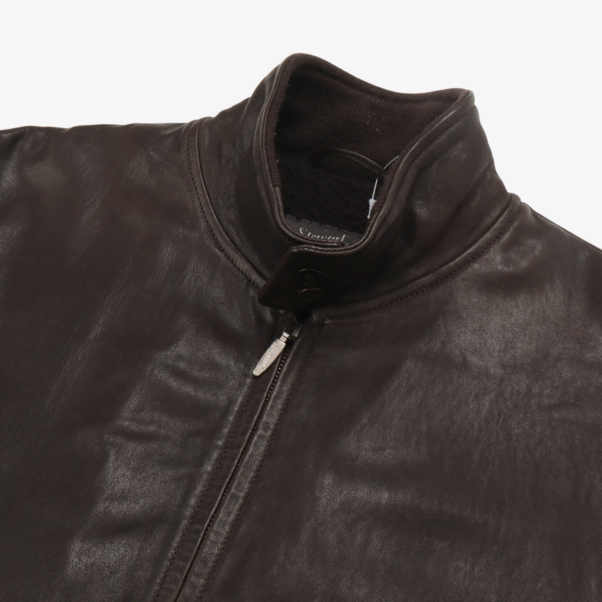 Leather Bomber Jacket