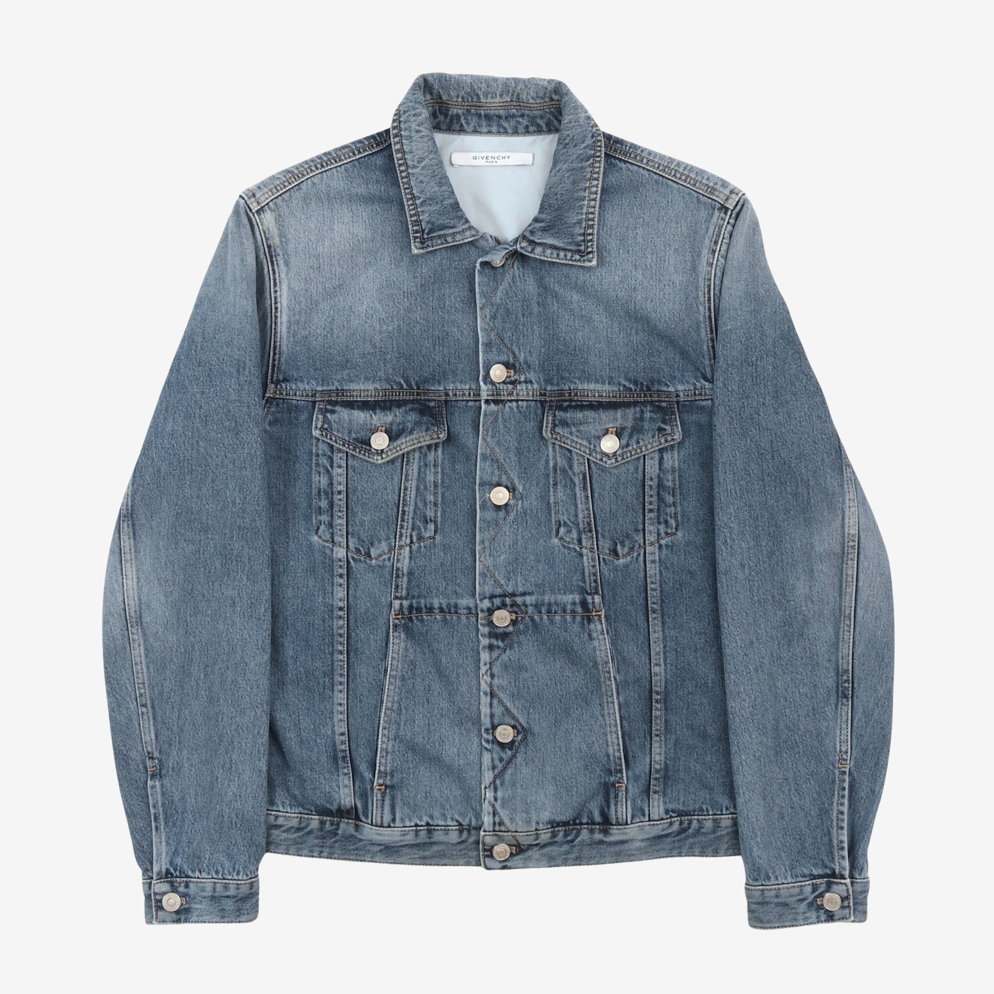 Givenchy Logo Denim Trucker Jacket (Fits M) – Marrkt