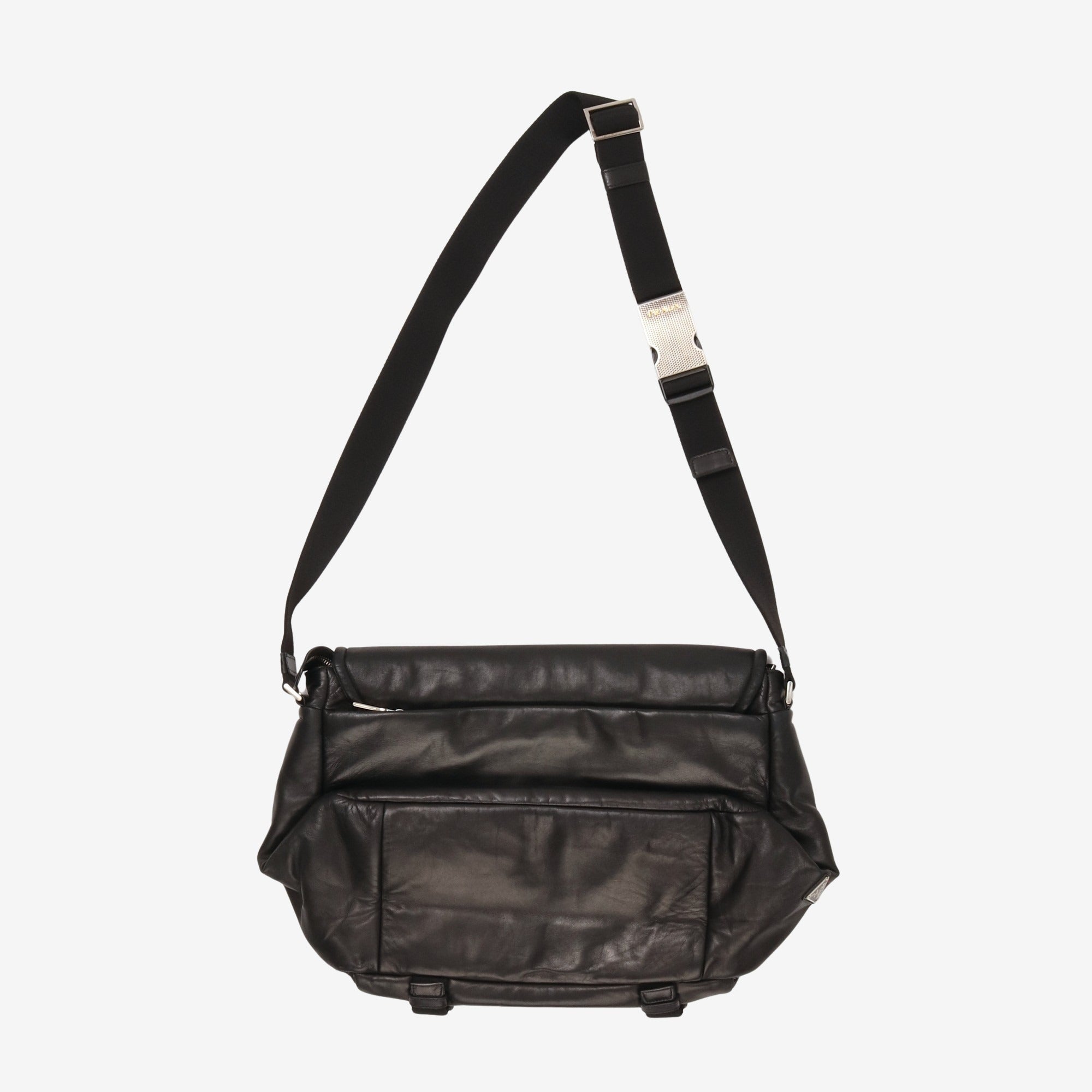 Leather Clip Shoulder Bag