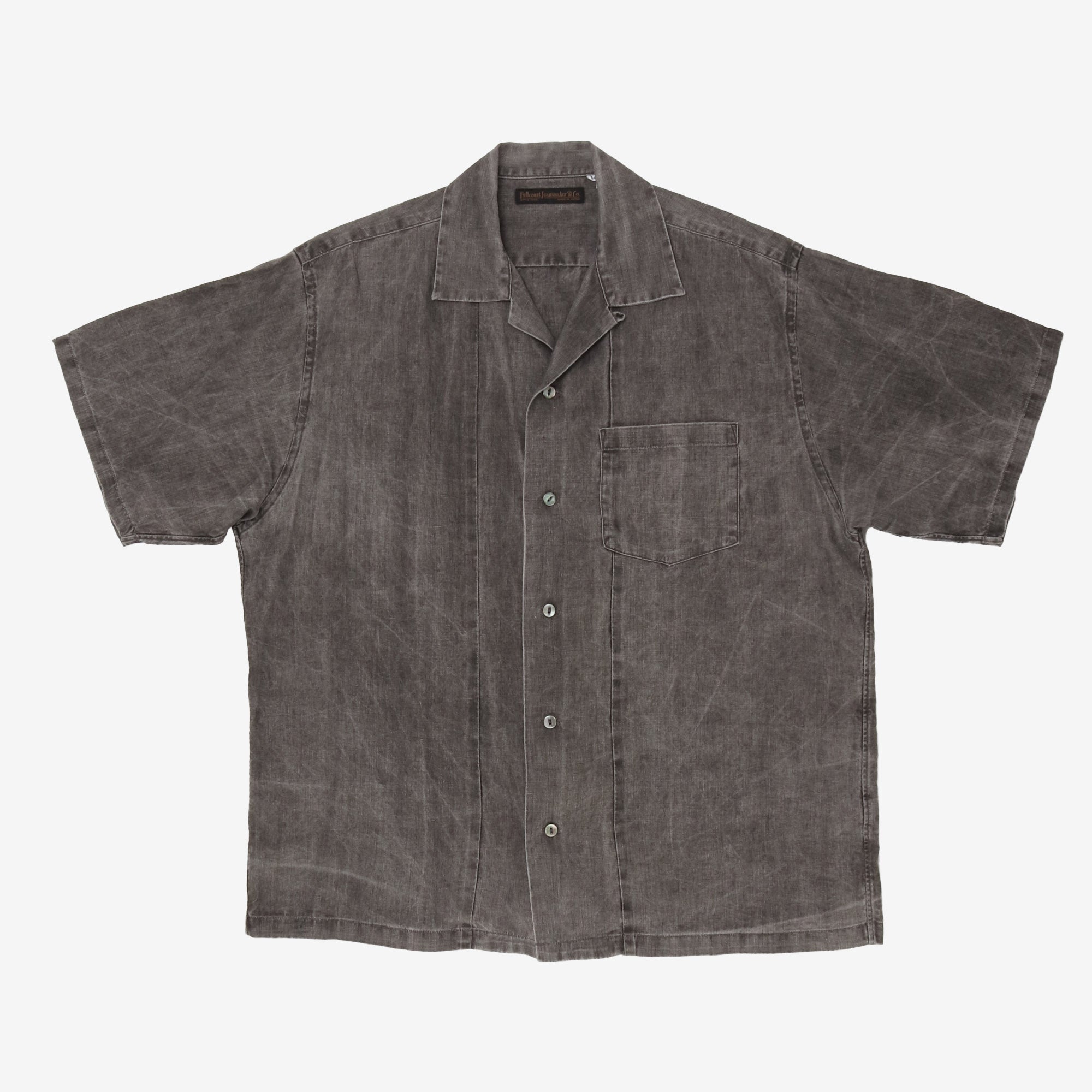 4075 Ink-Cake Dye Linen Shirt