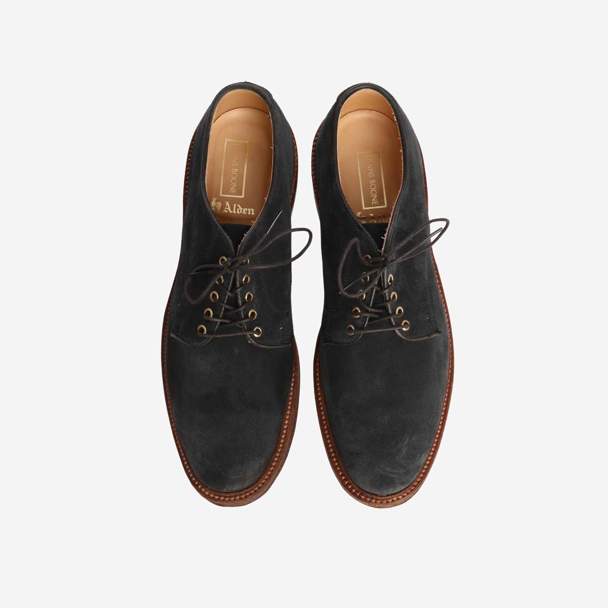 Frans Boone Plain Toe Suede Blucher