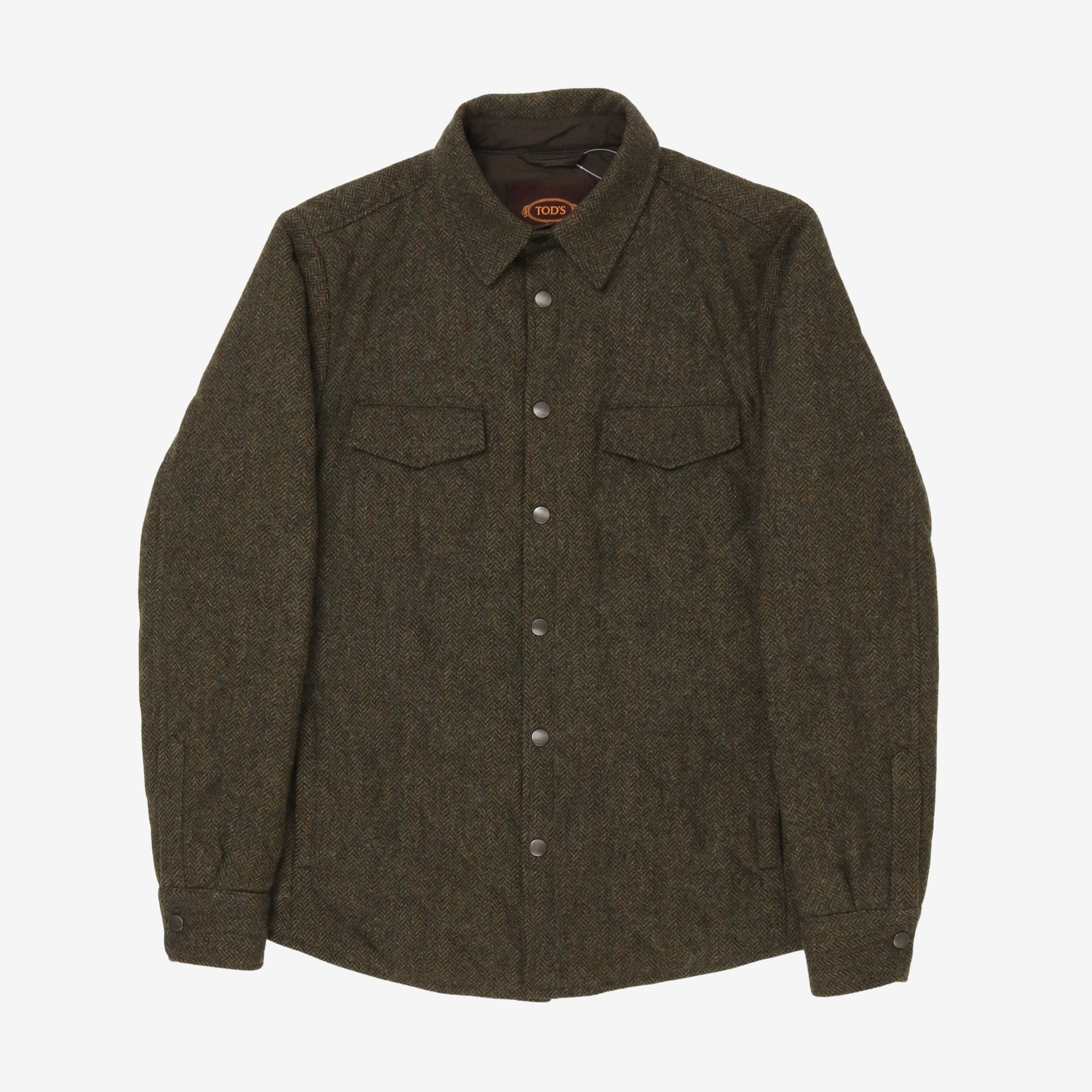 Tweed Padded Shirt Jacket