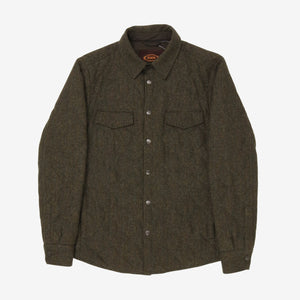 Tweed Padded Shirt Jacket