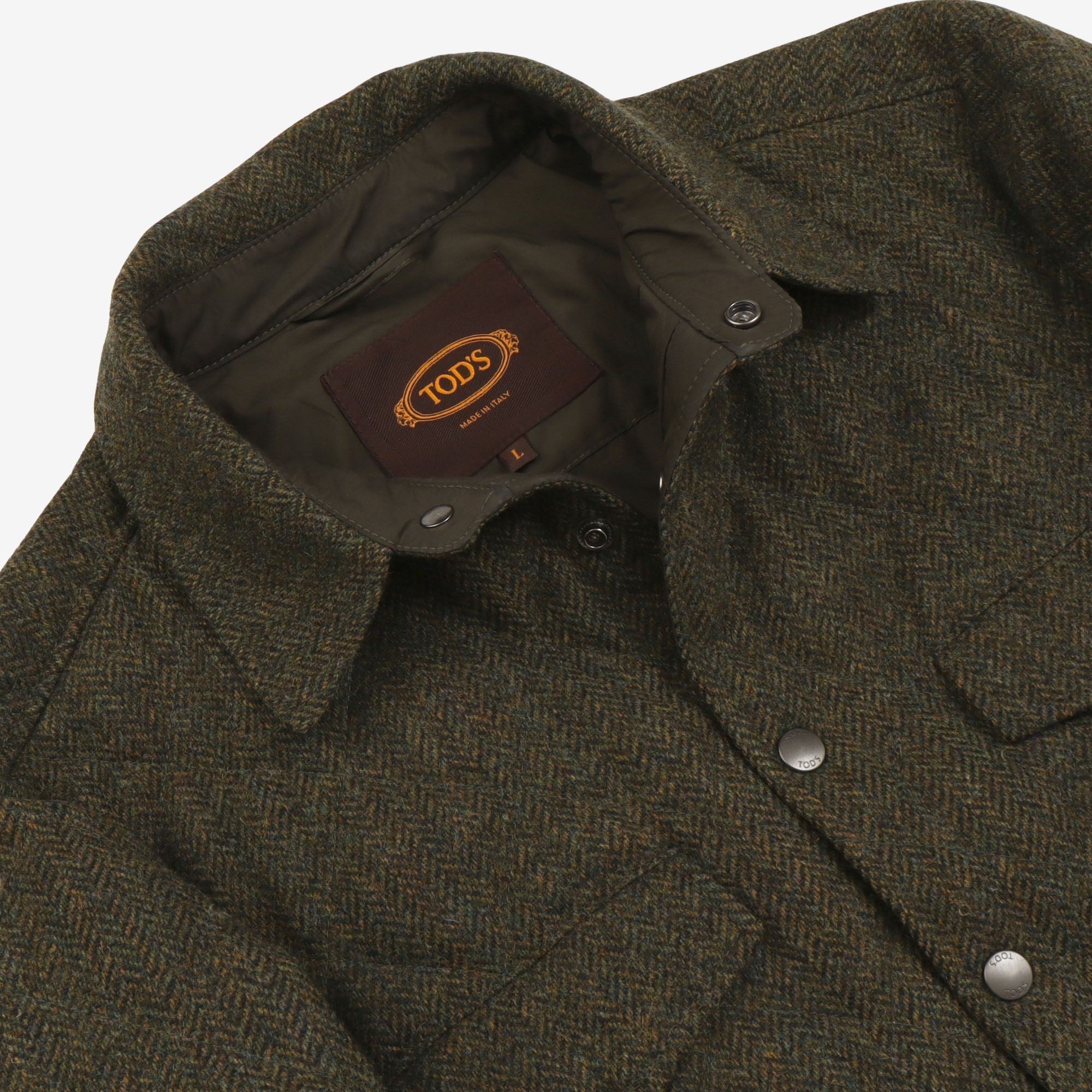 Tweed Padded Shirt Jacket