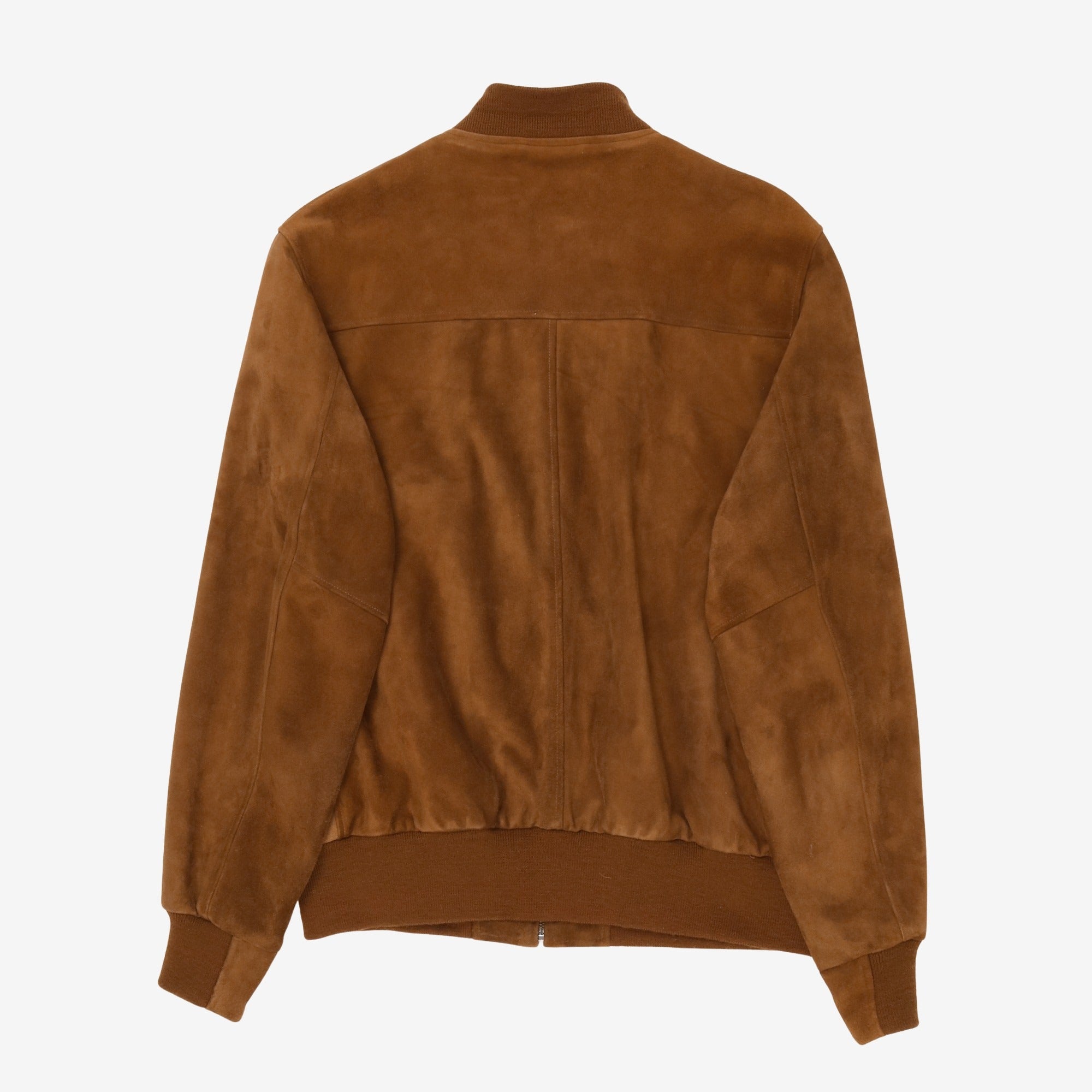 Suede Baseball Jacket