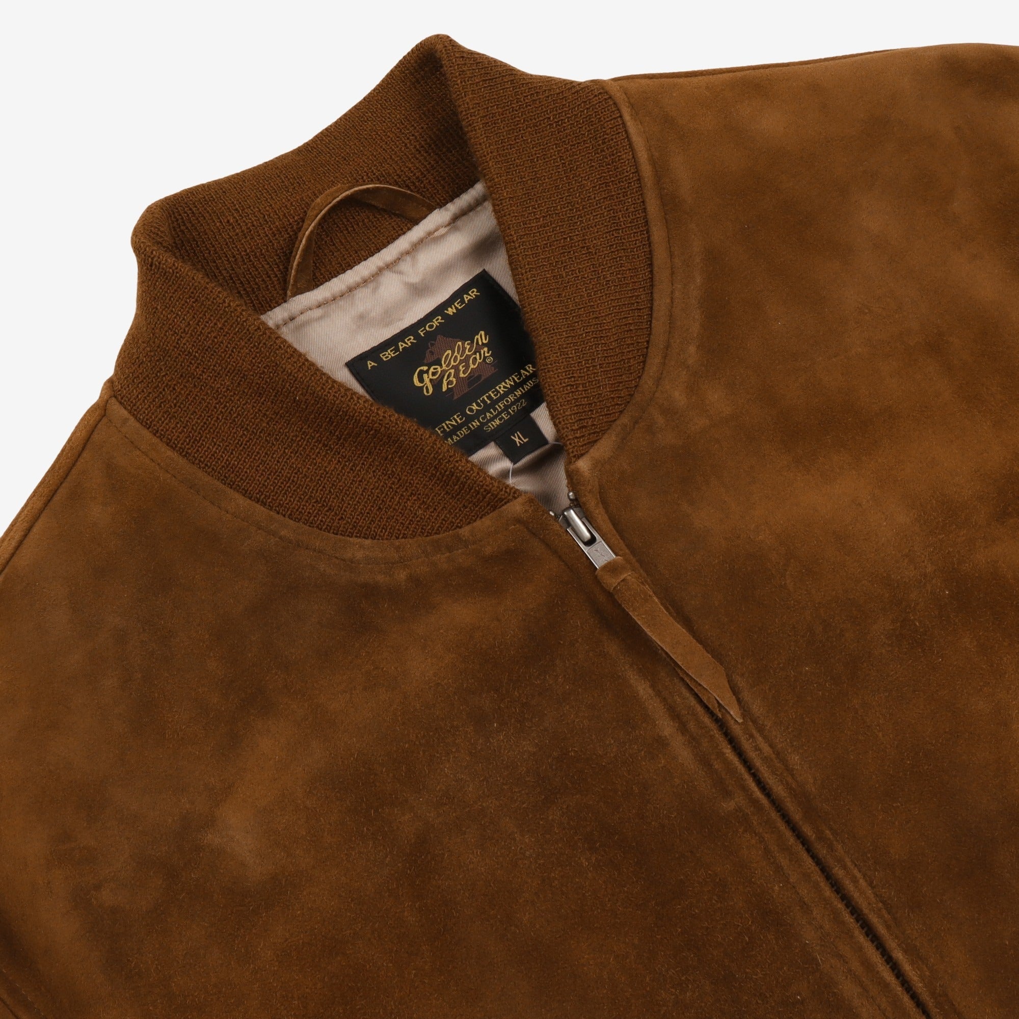 Suede Baseball Jacket