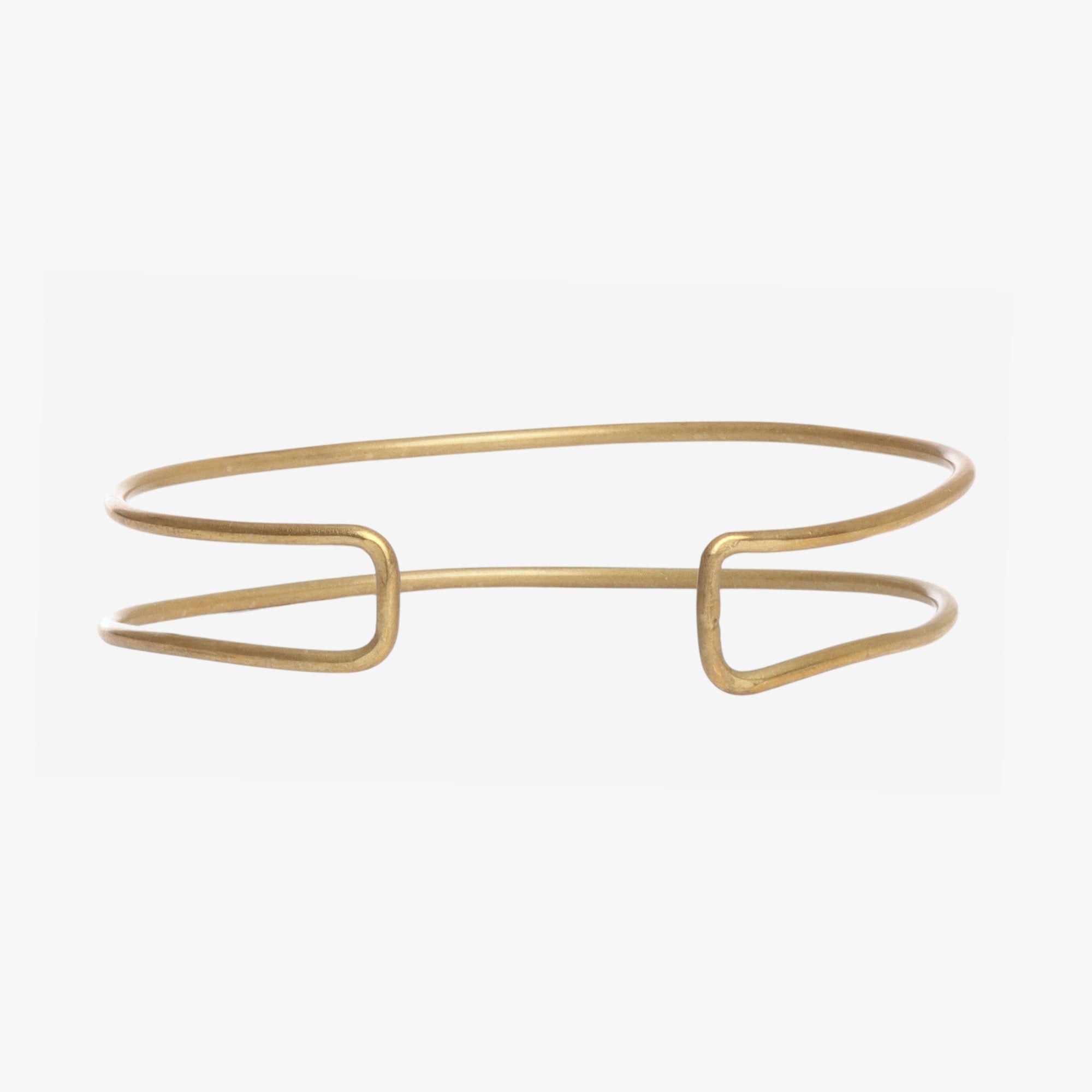 Brass Double Cuff Bracelet