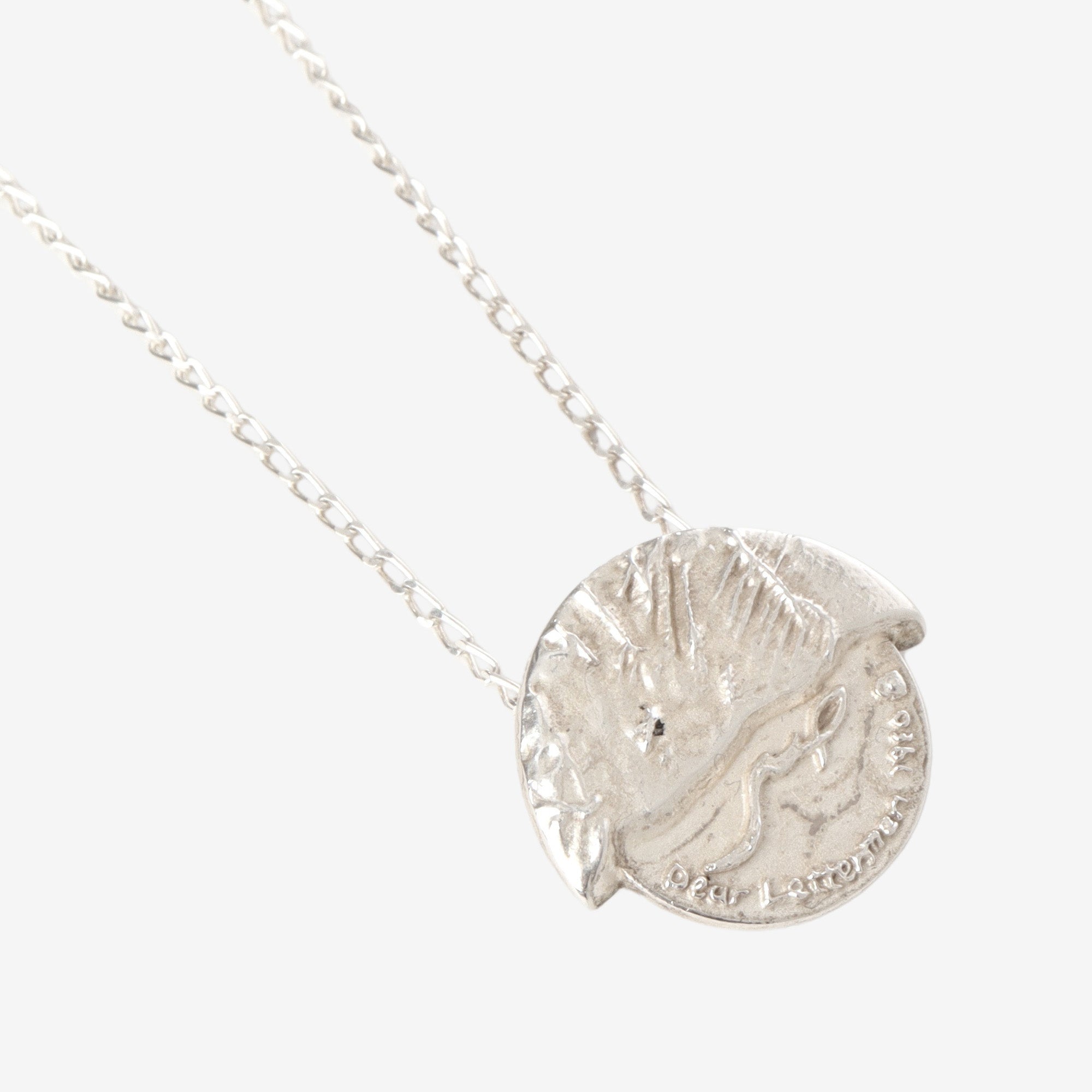 Broken Coin Sterling Silver Necklace