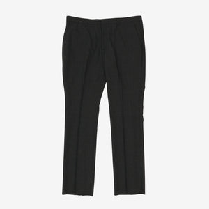 Pleated Check Trousers