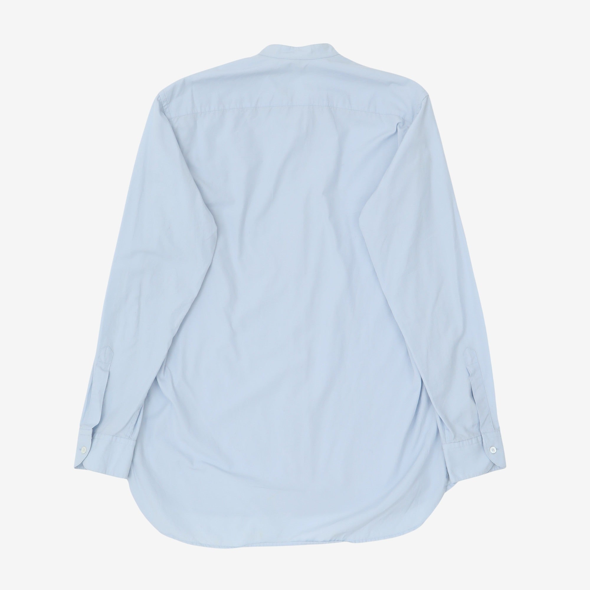 Collarless Patch Shirt