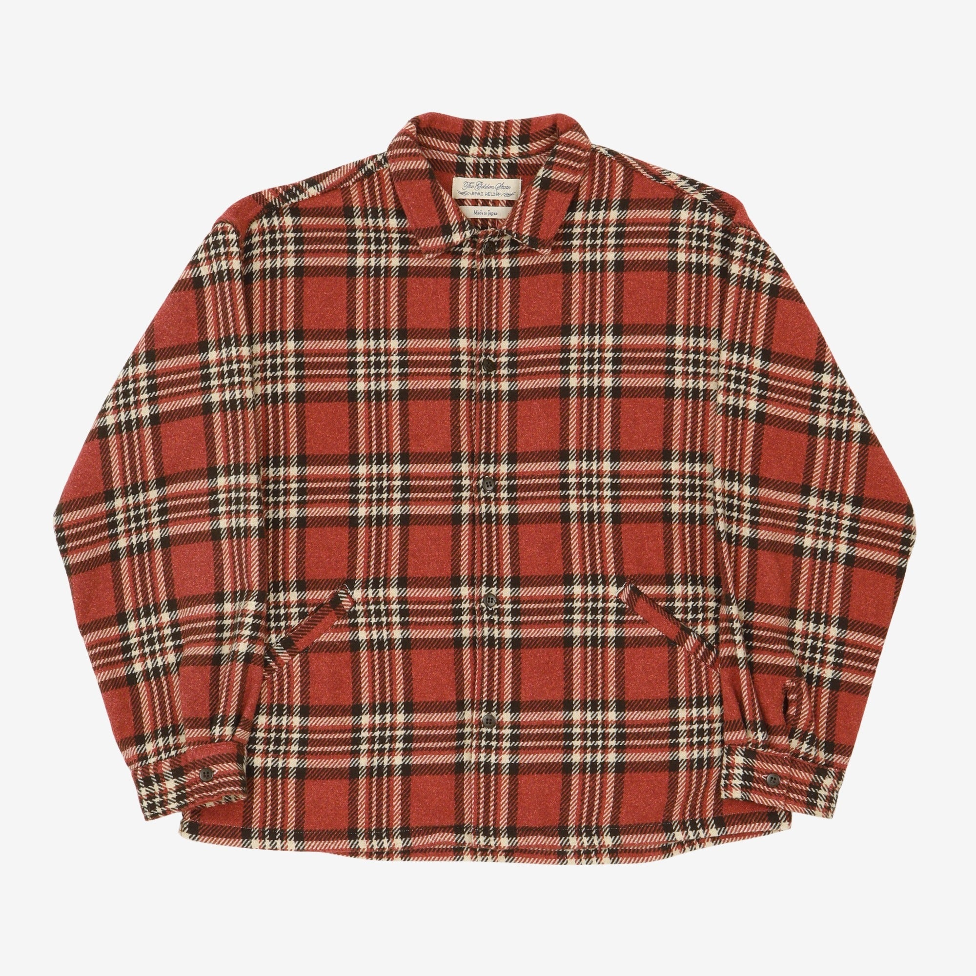 Twill Checked Wide Shirt