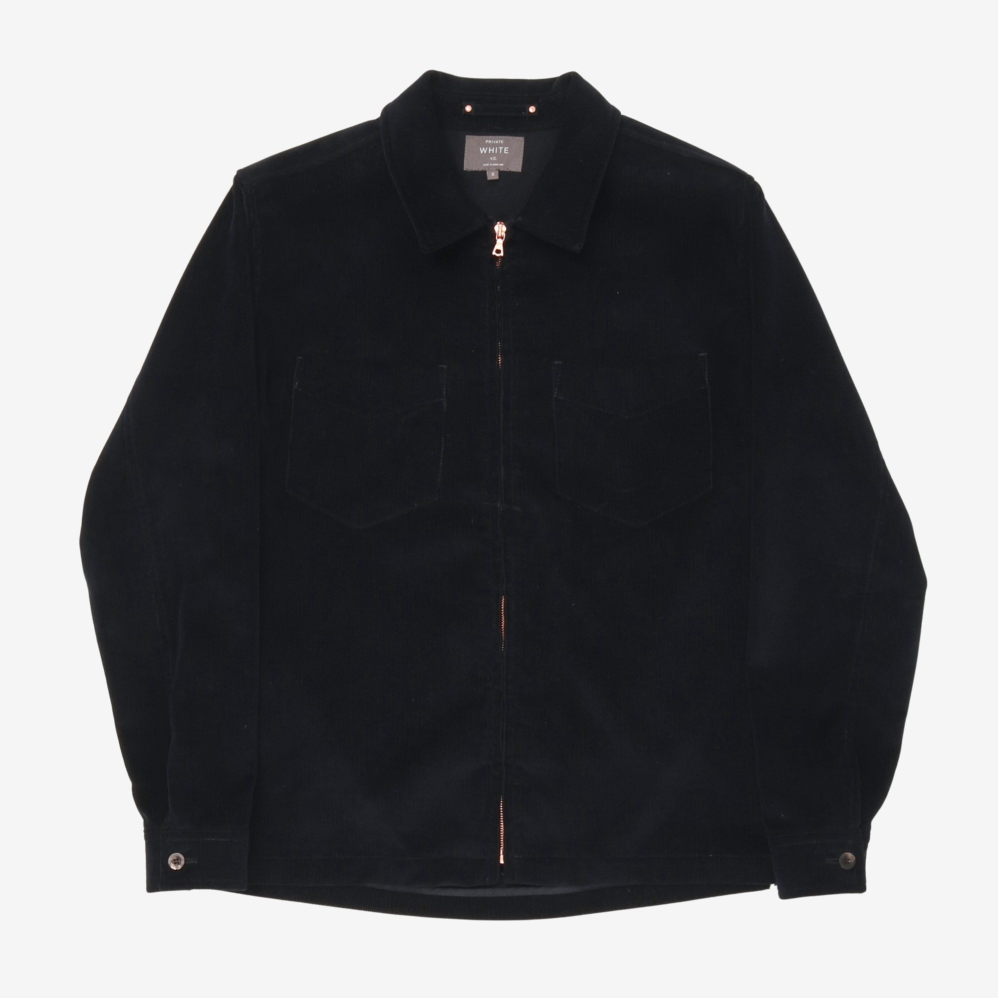 Corduroy Zip Through Overshirt