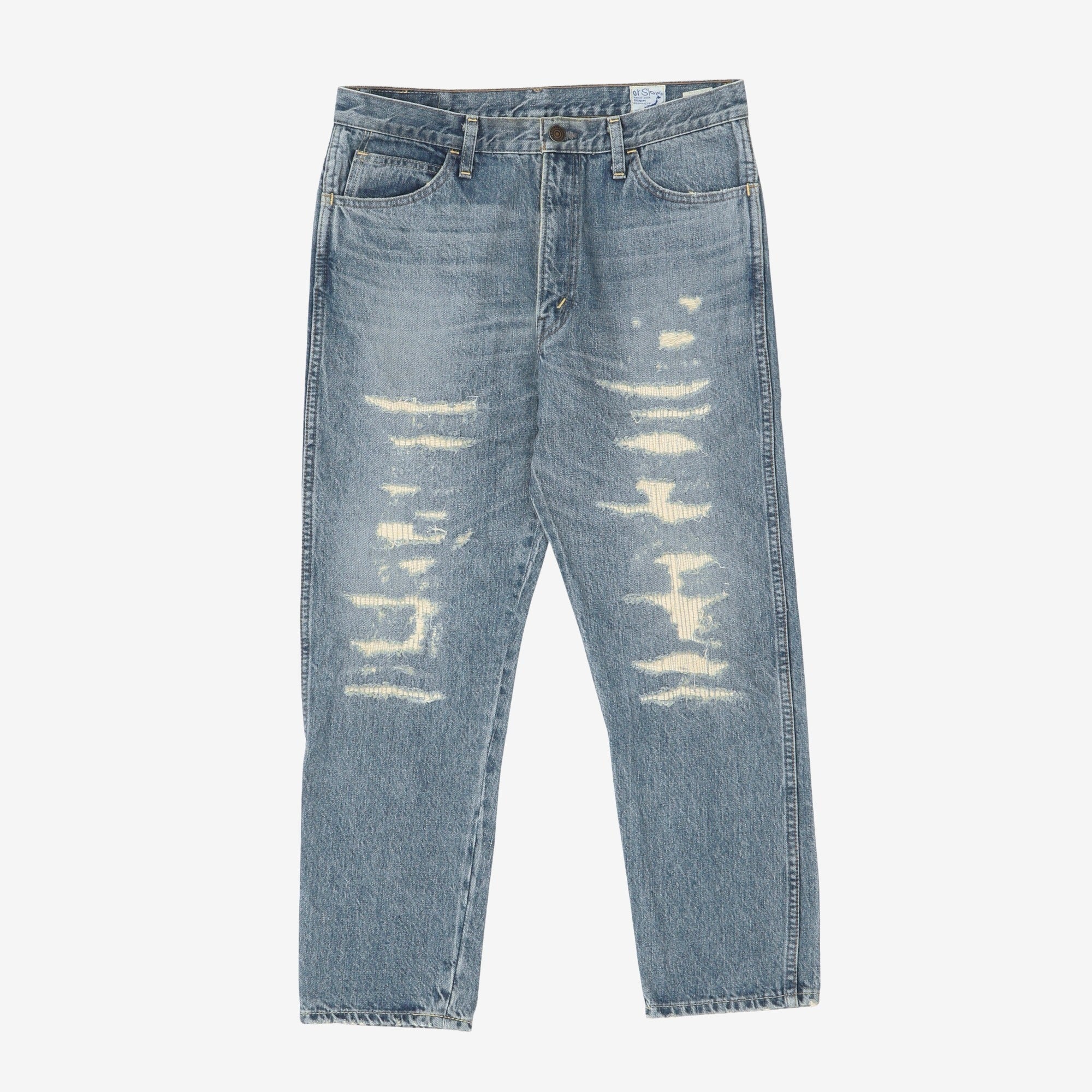 Beams 106 Distressed Denim (31W x 26L)