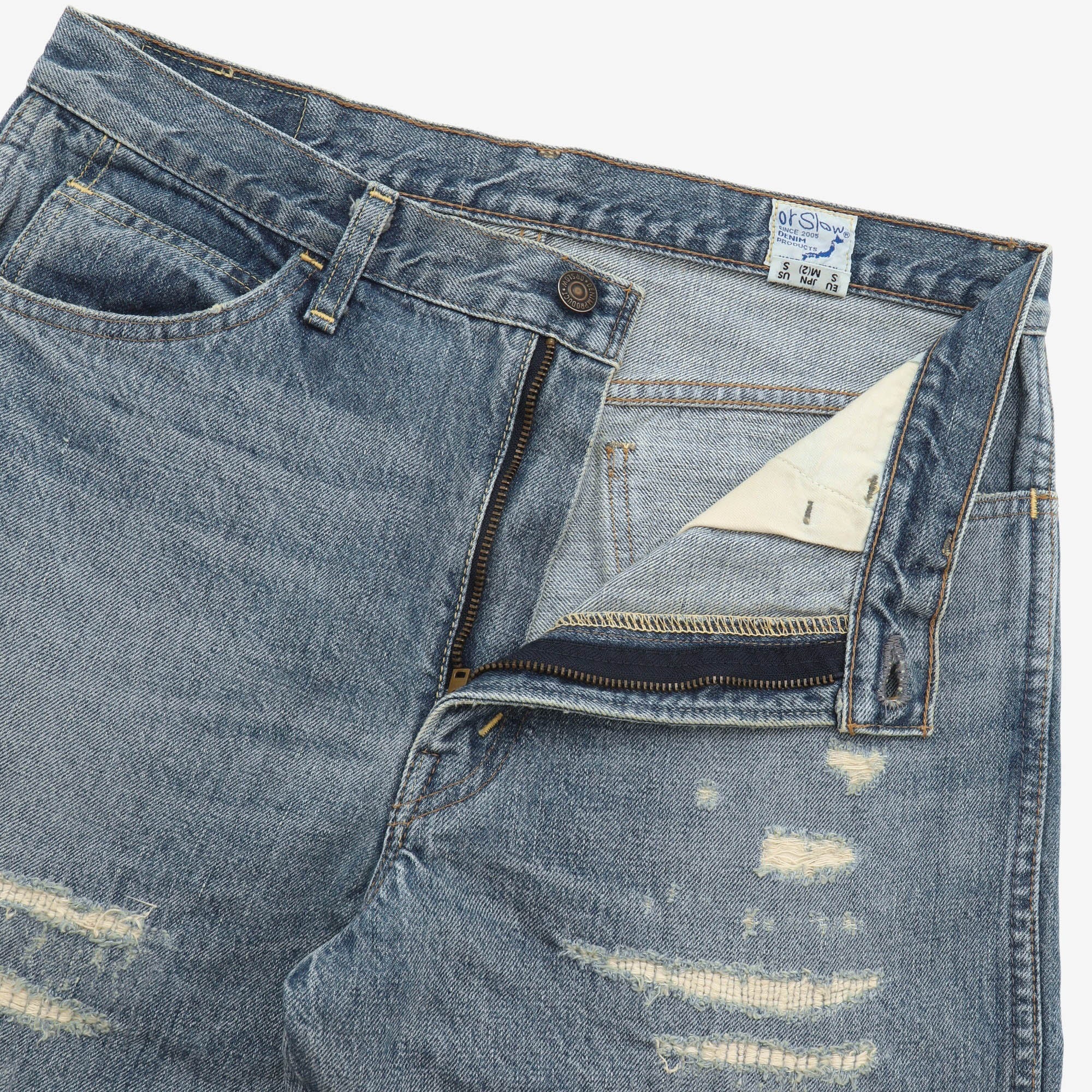 Beams 106 Distressed Denim (31W x 26L)