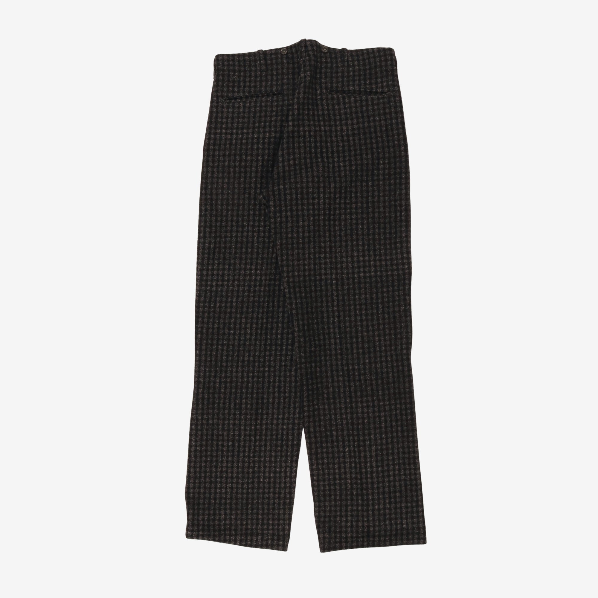 Heavy Check Wool Pants