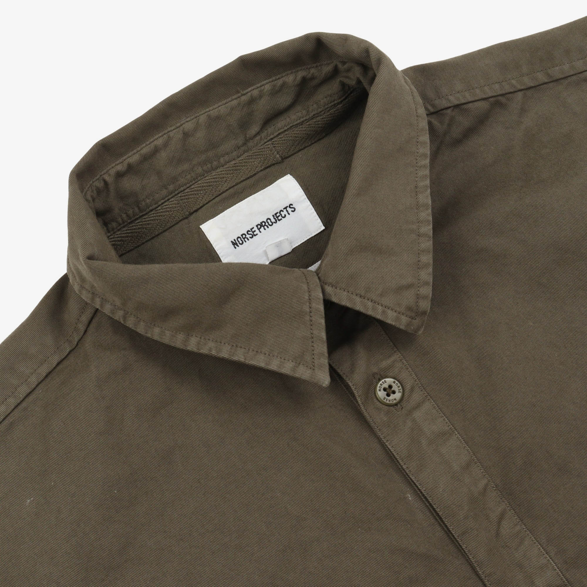 Hans Half Placket Twill Shirt