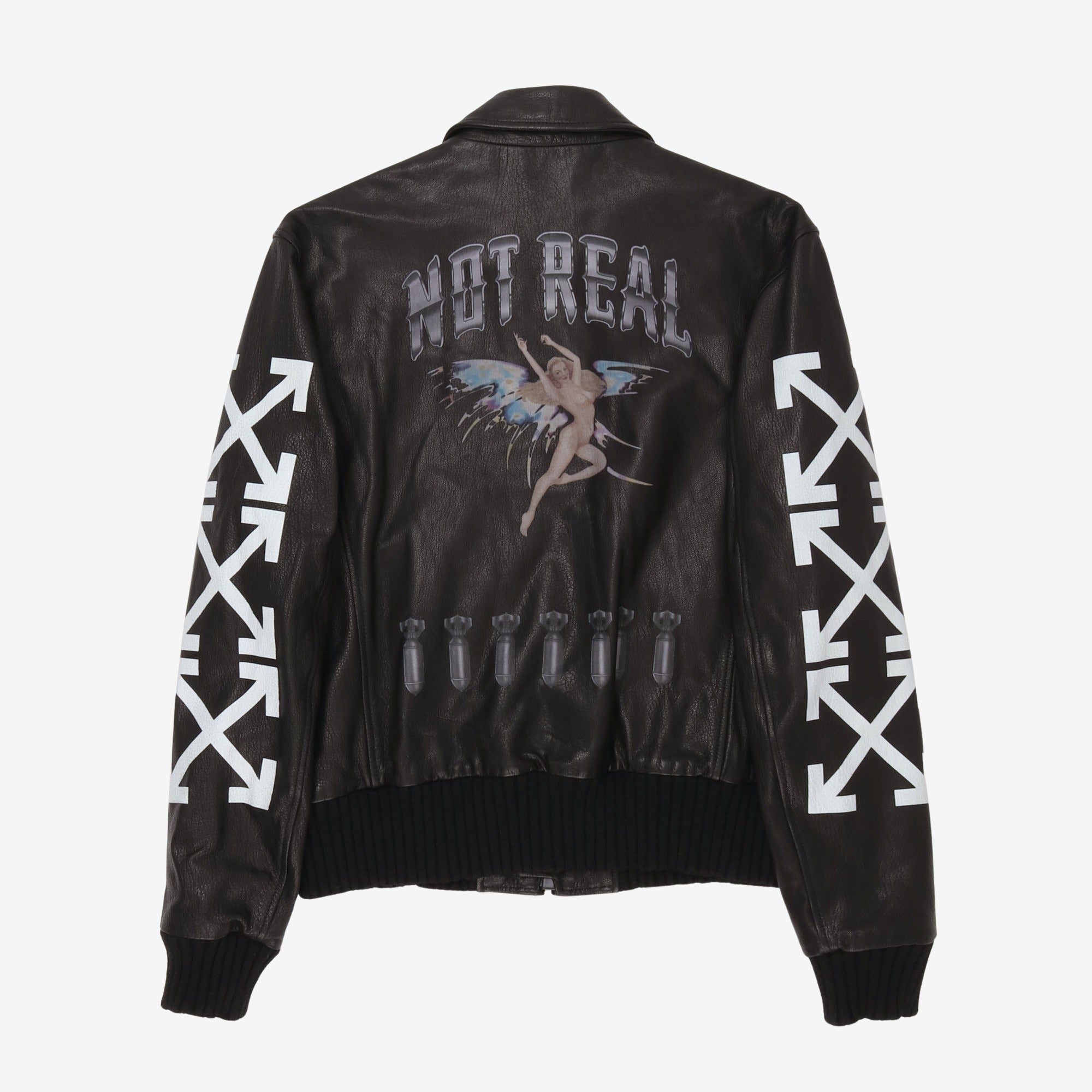 Not Real Leather Bomber