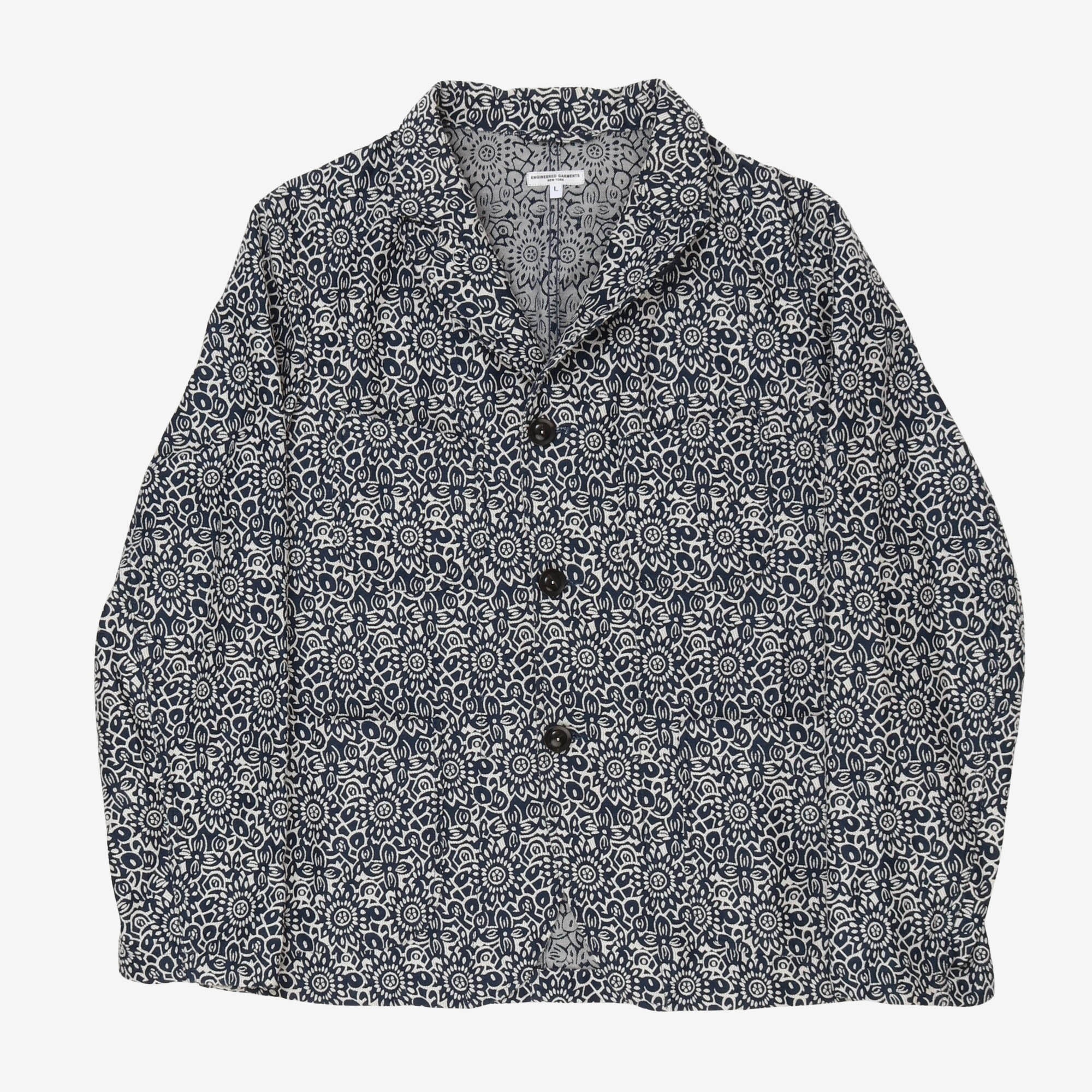 Flower Pattern Bedford Jacket