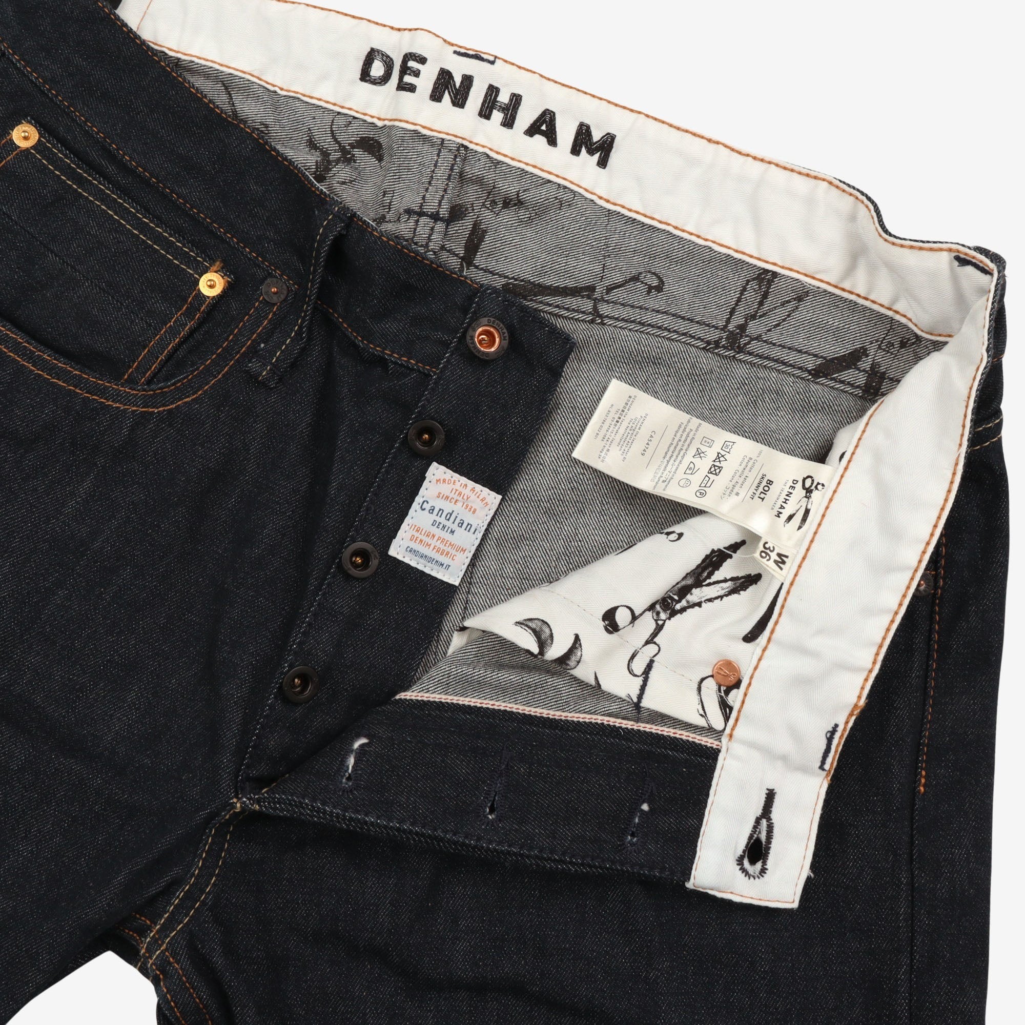 Bolt Skinny Fit Selvedge Denim (36W x 27L)