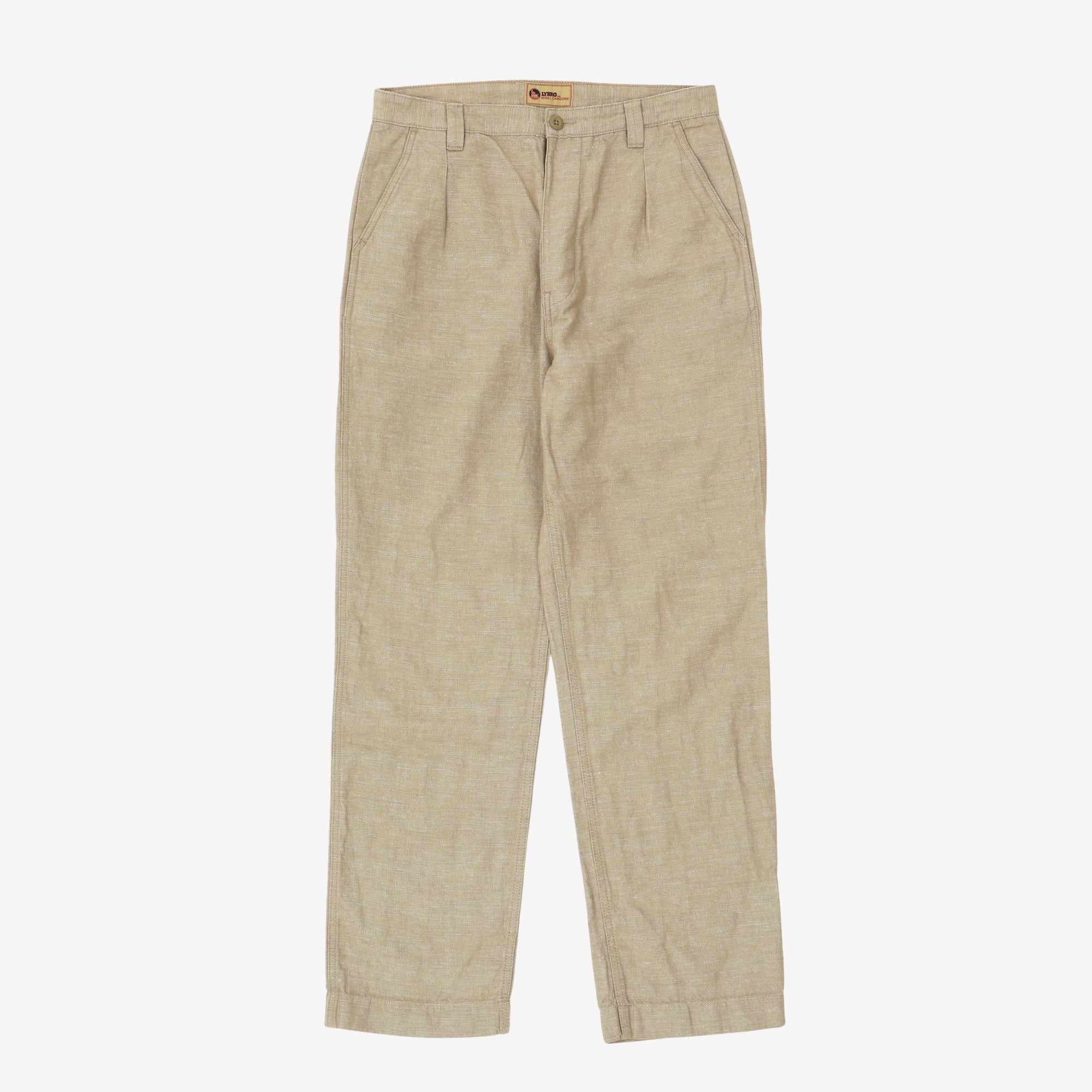 Lybro Linen Blend Pleat Trousers