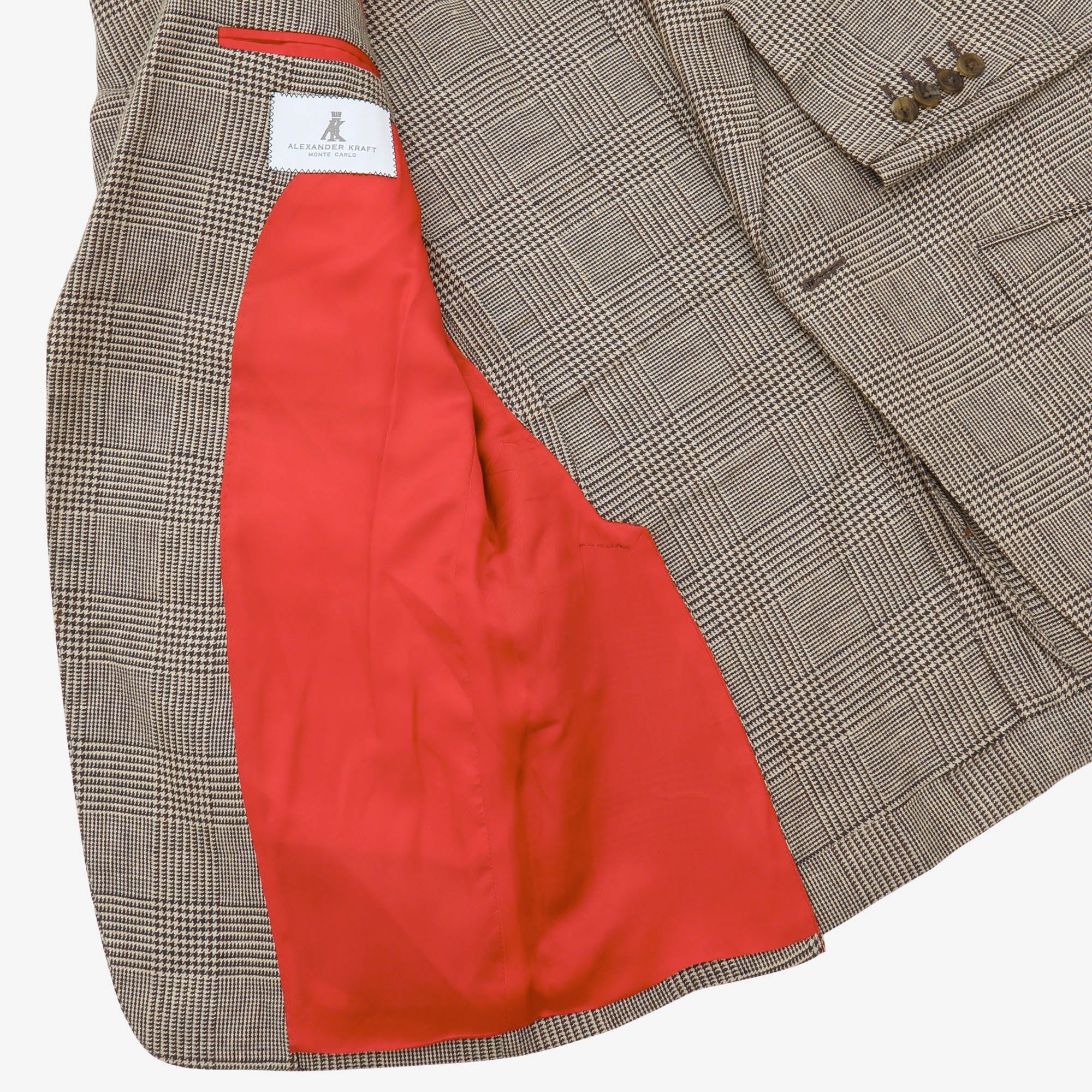 Linen Prince of Wales Barchetta Signature Blazer