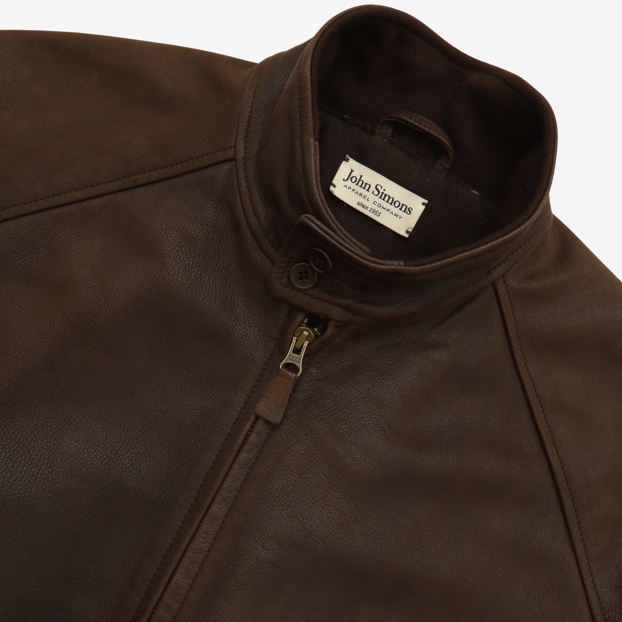 Leather Harrington