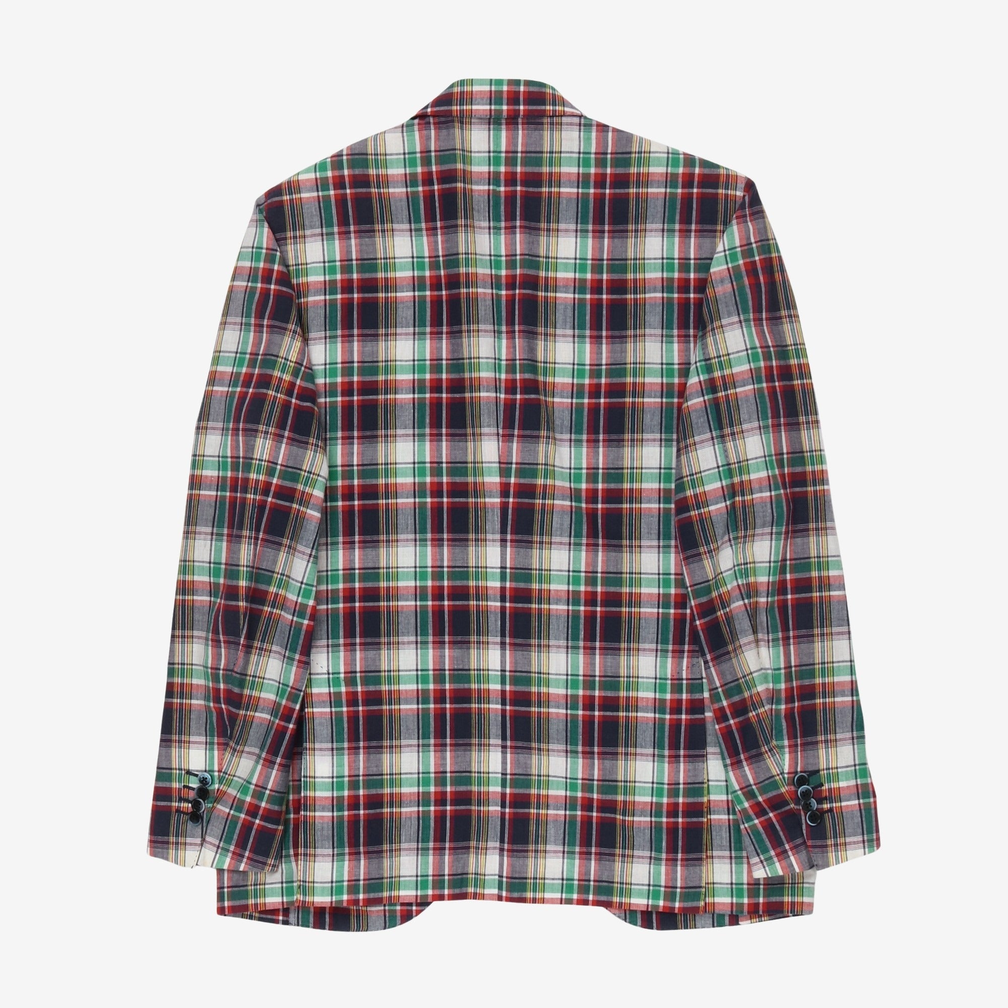 Cotton Check Blazer