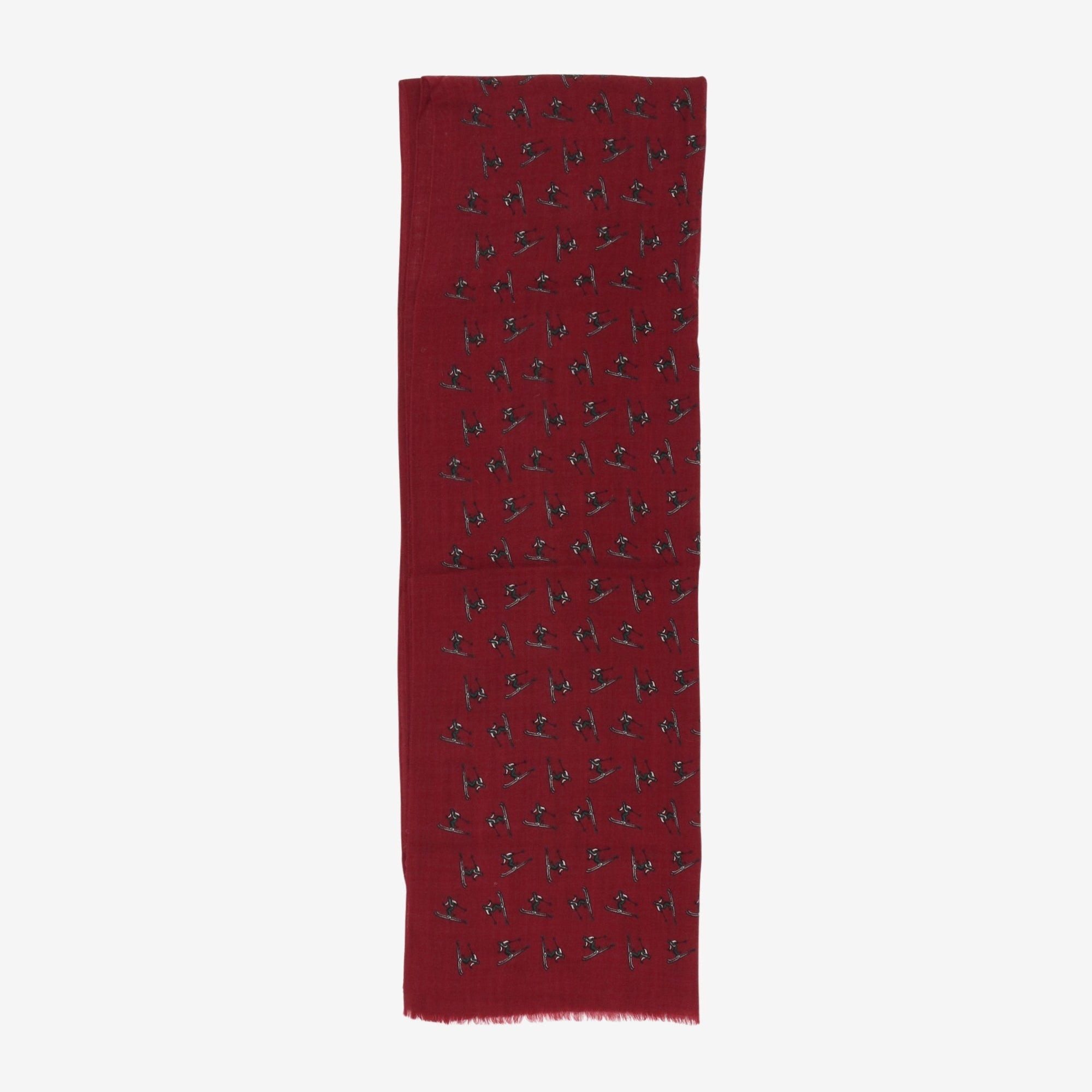 ALD Ski Print Wool Scarf