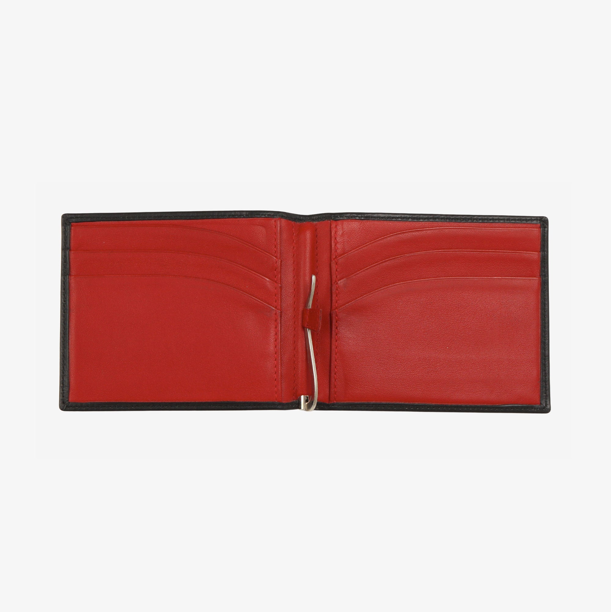 Red Leather Lined Wallet