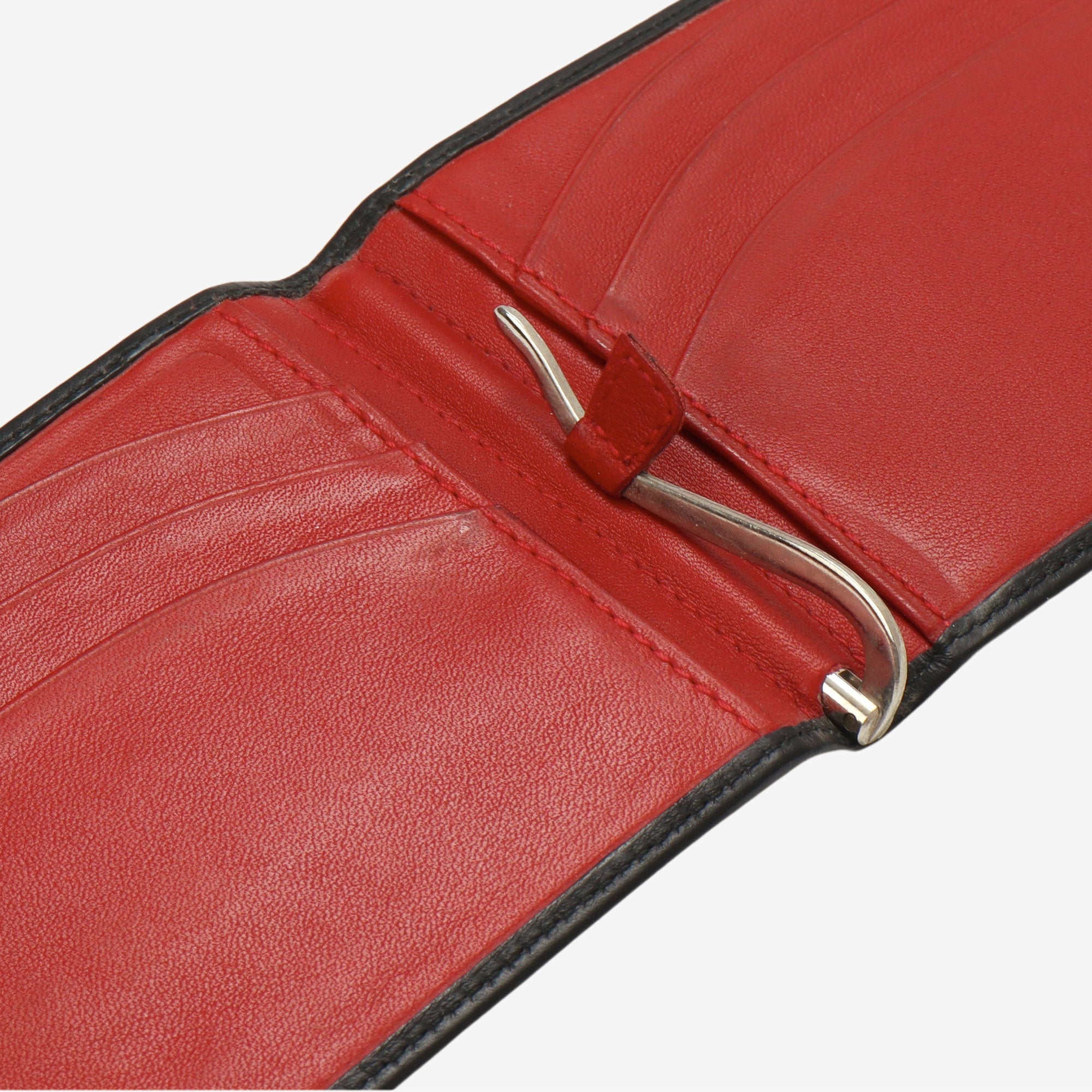 Red Leather Lined Wallet