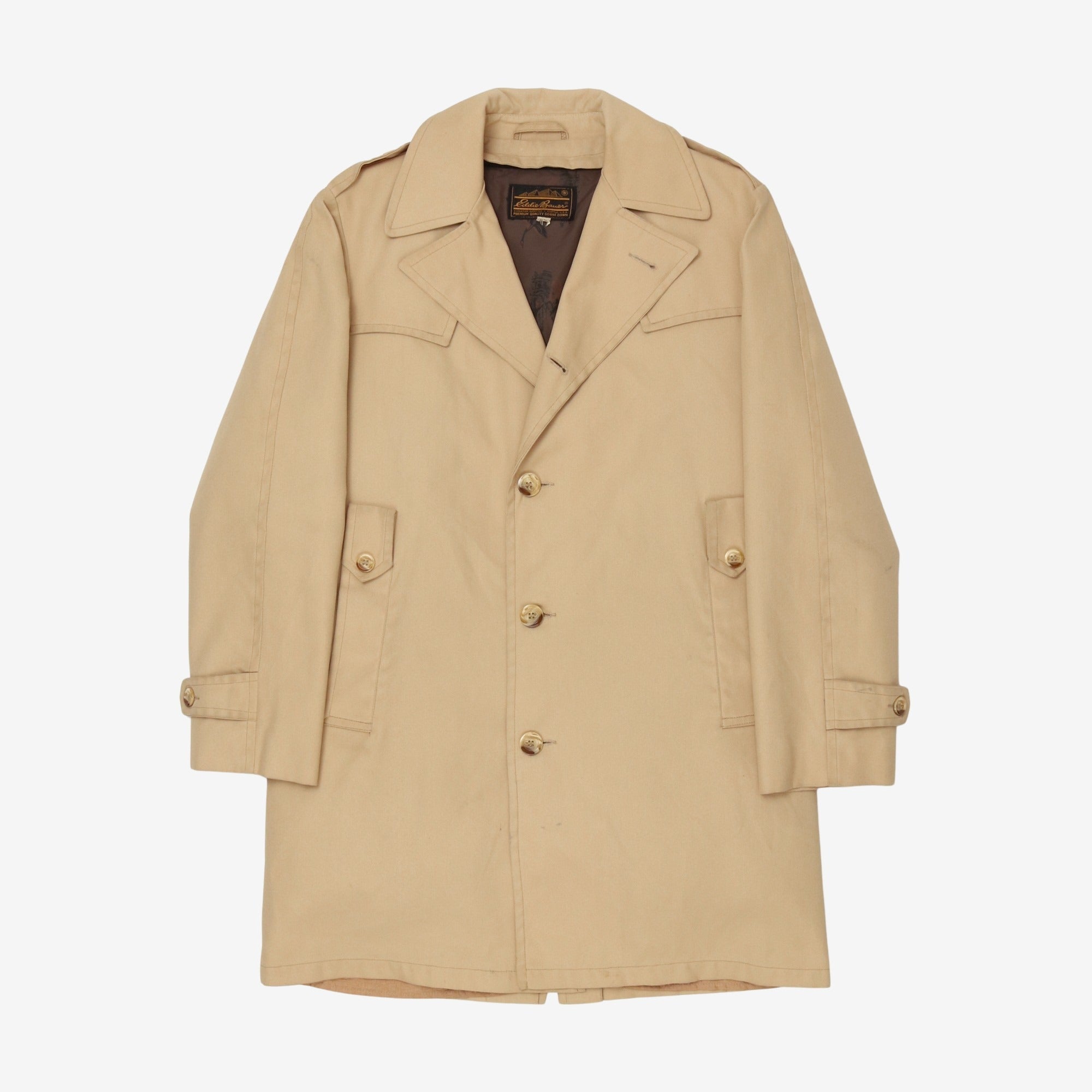 Eddie bauer trench coat mens on sale