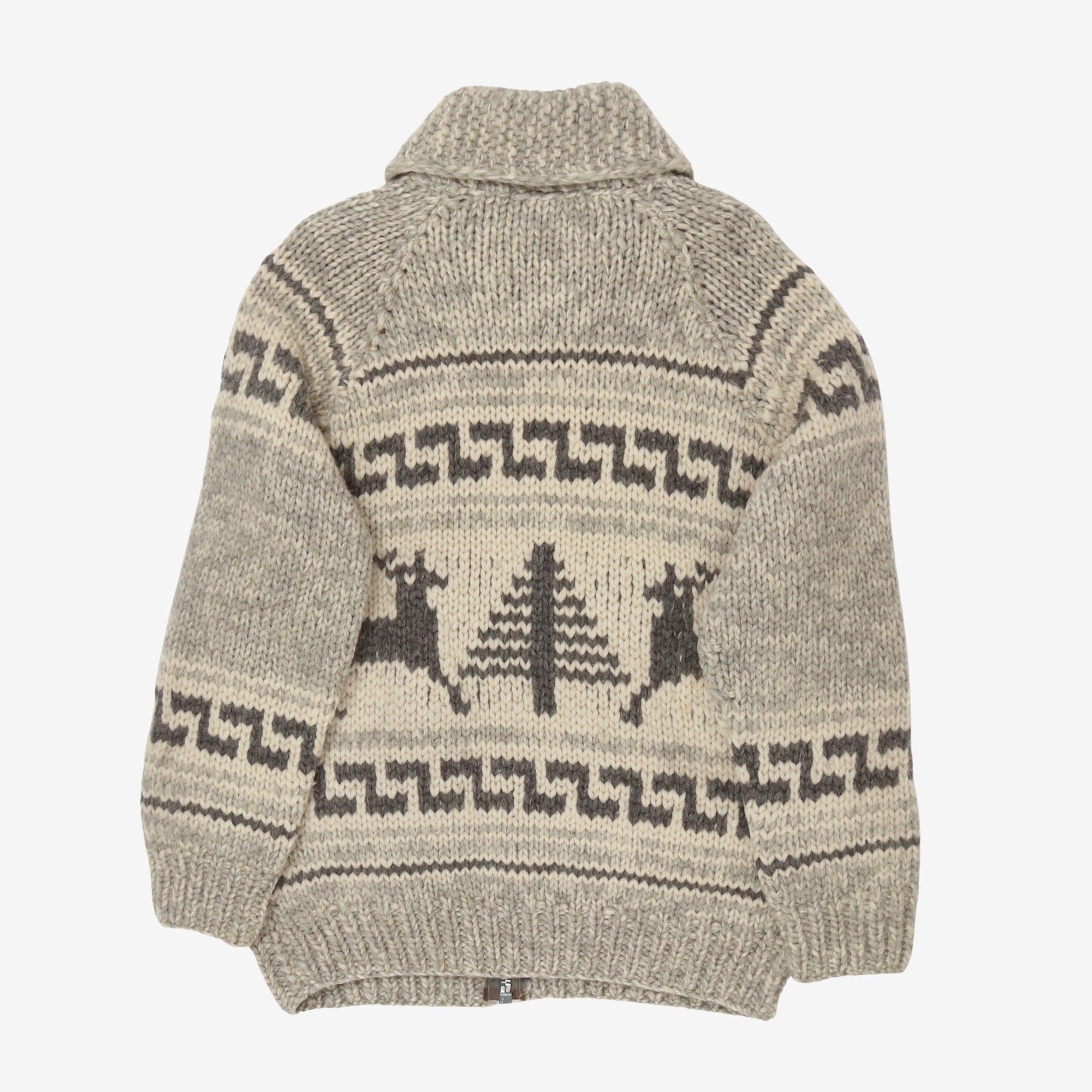 1980s Cowichan Zip Sweater