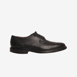 Grained Leather Plain Toe Blucher