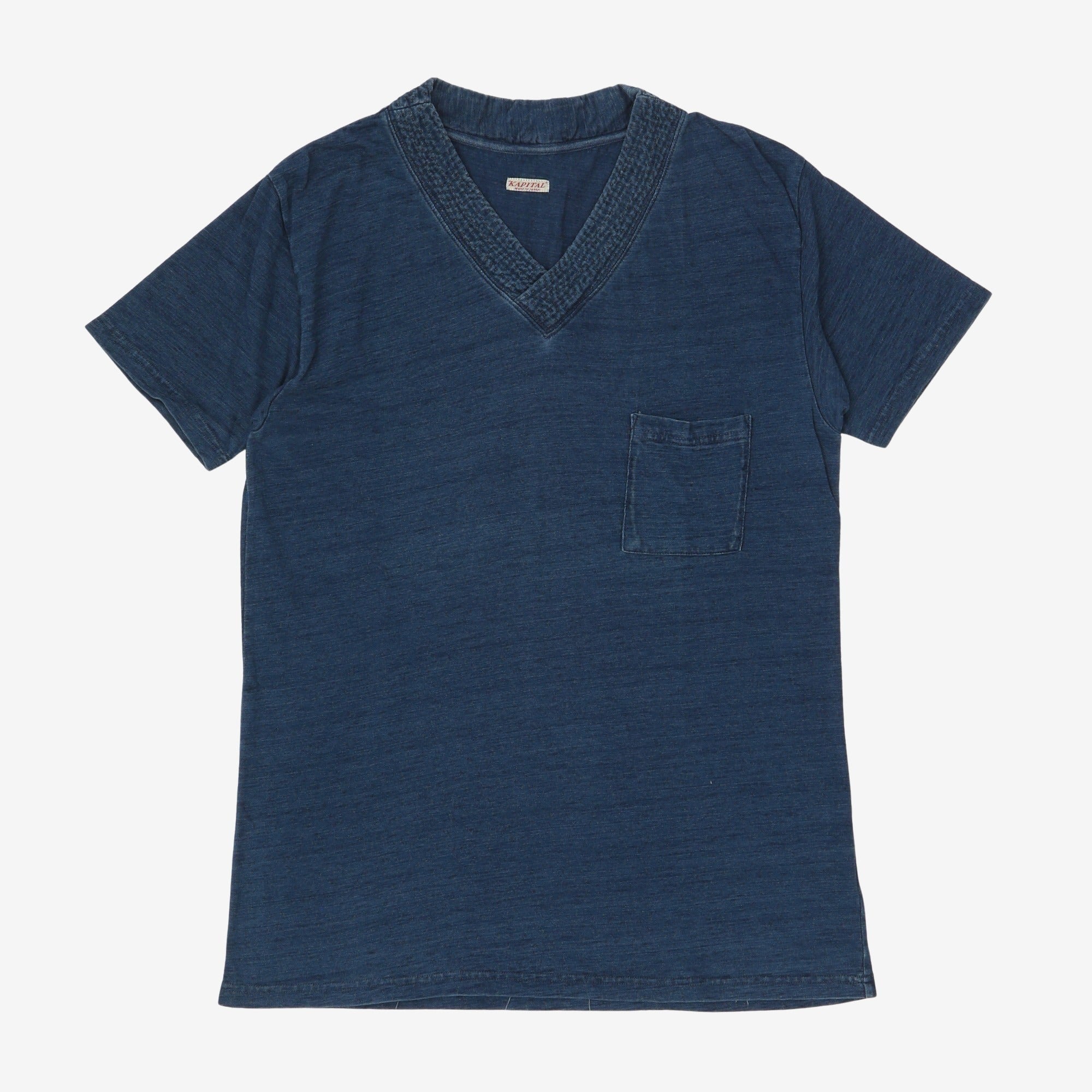 Sashiko V-Neck T-Shirt