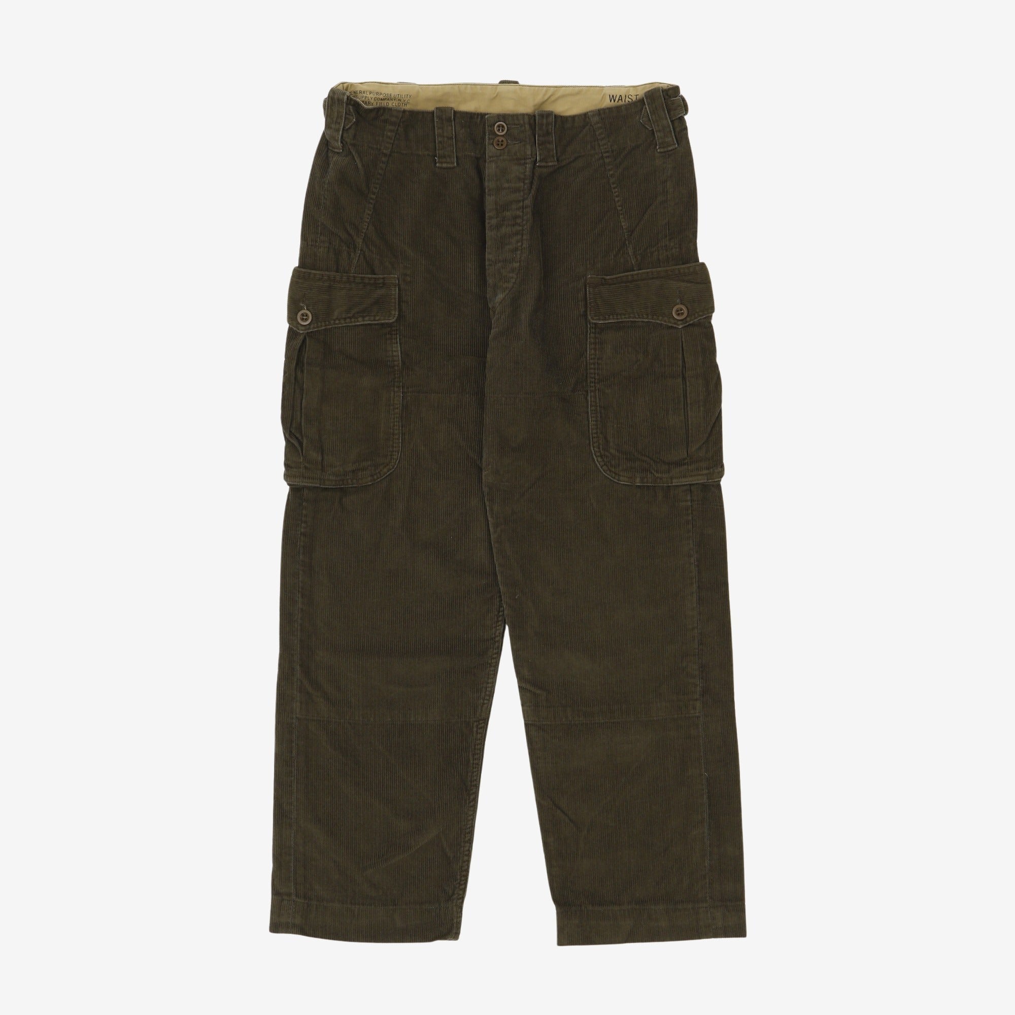 Corduroy Cargo Pants (32W x 26.5L)