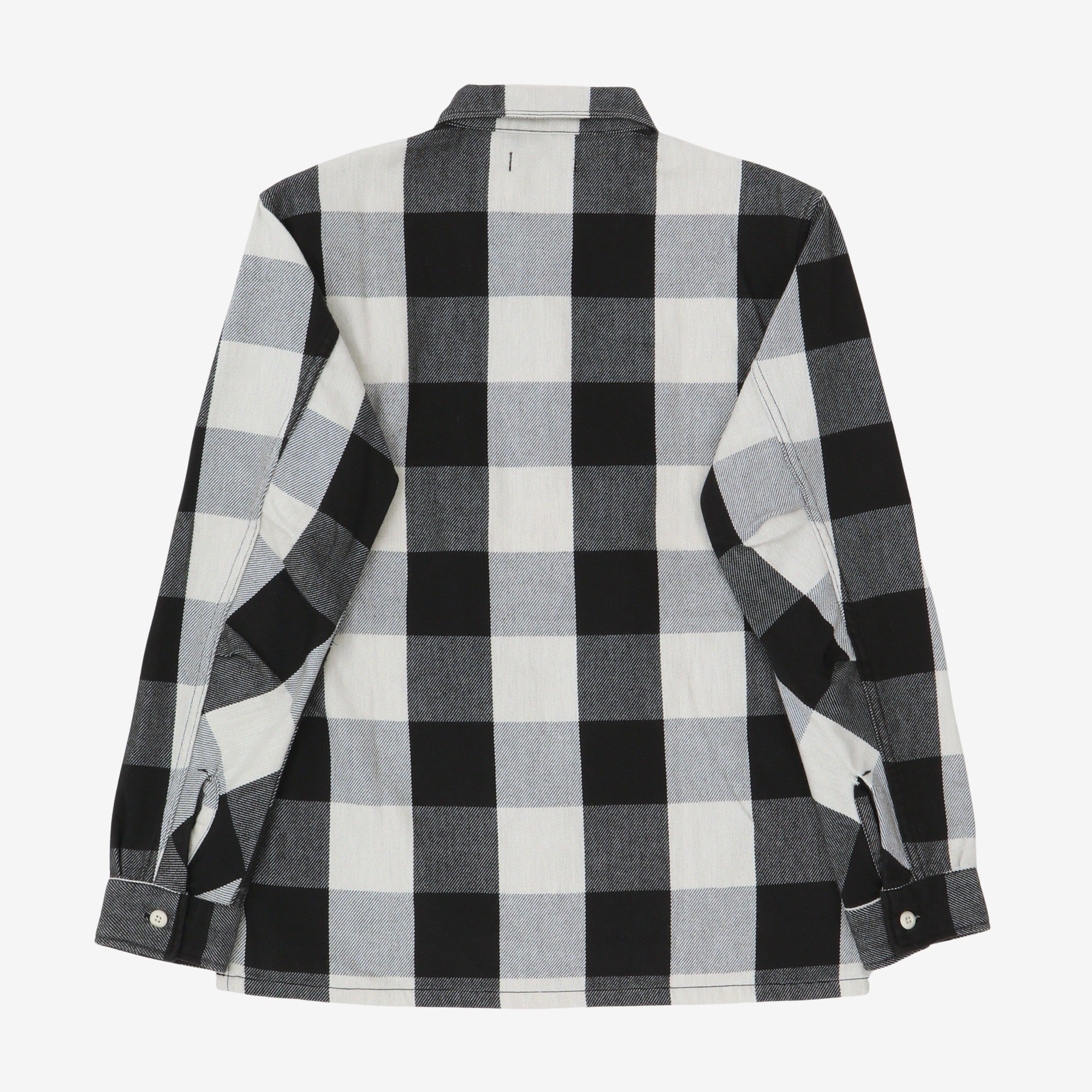 Block Plaid Worker Shirt