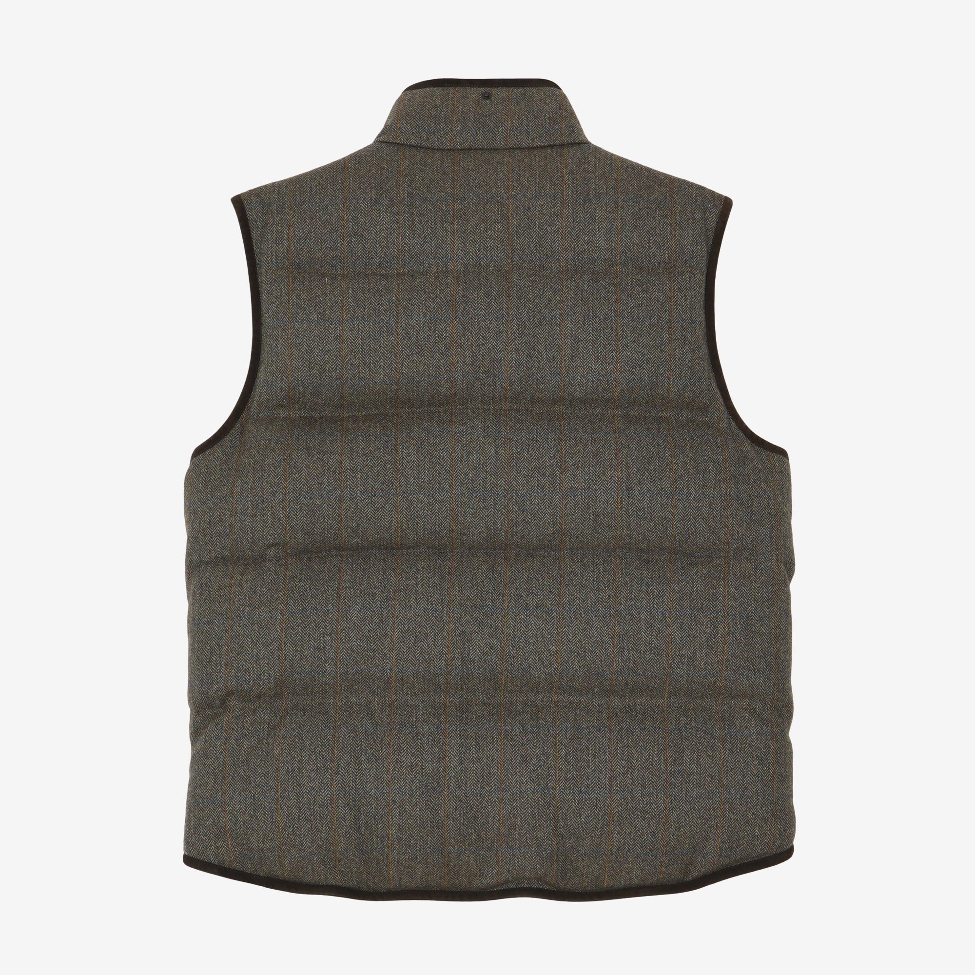 Cashmere Tweed Down Vest