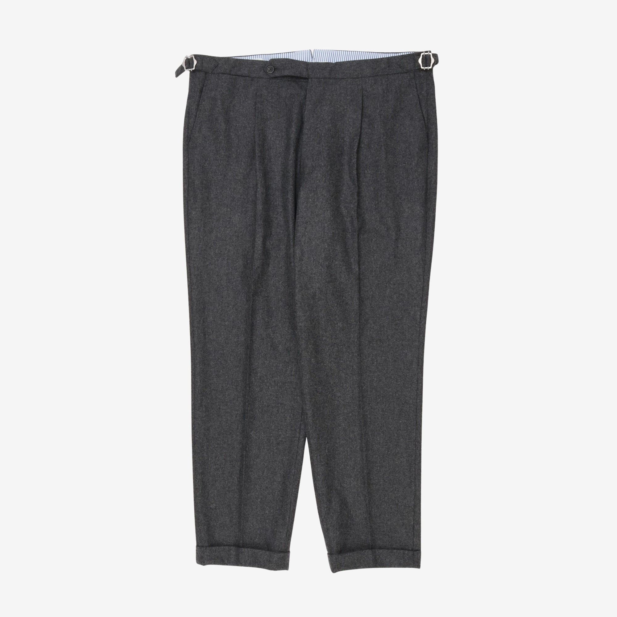 Wool Pleated Trouser