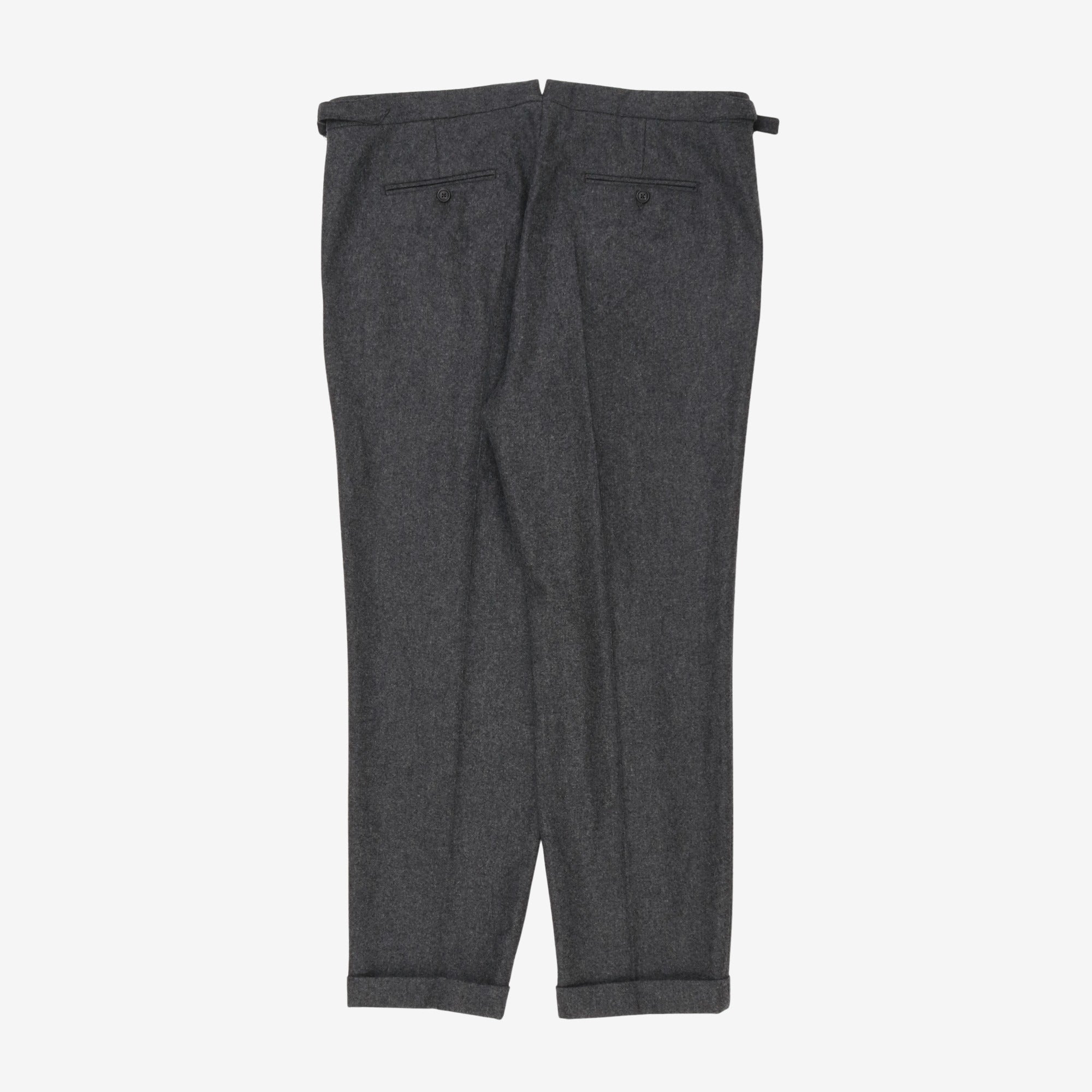 Wool Pleated Trouser